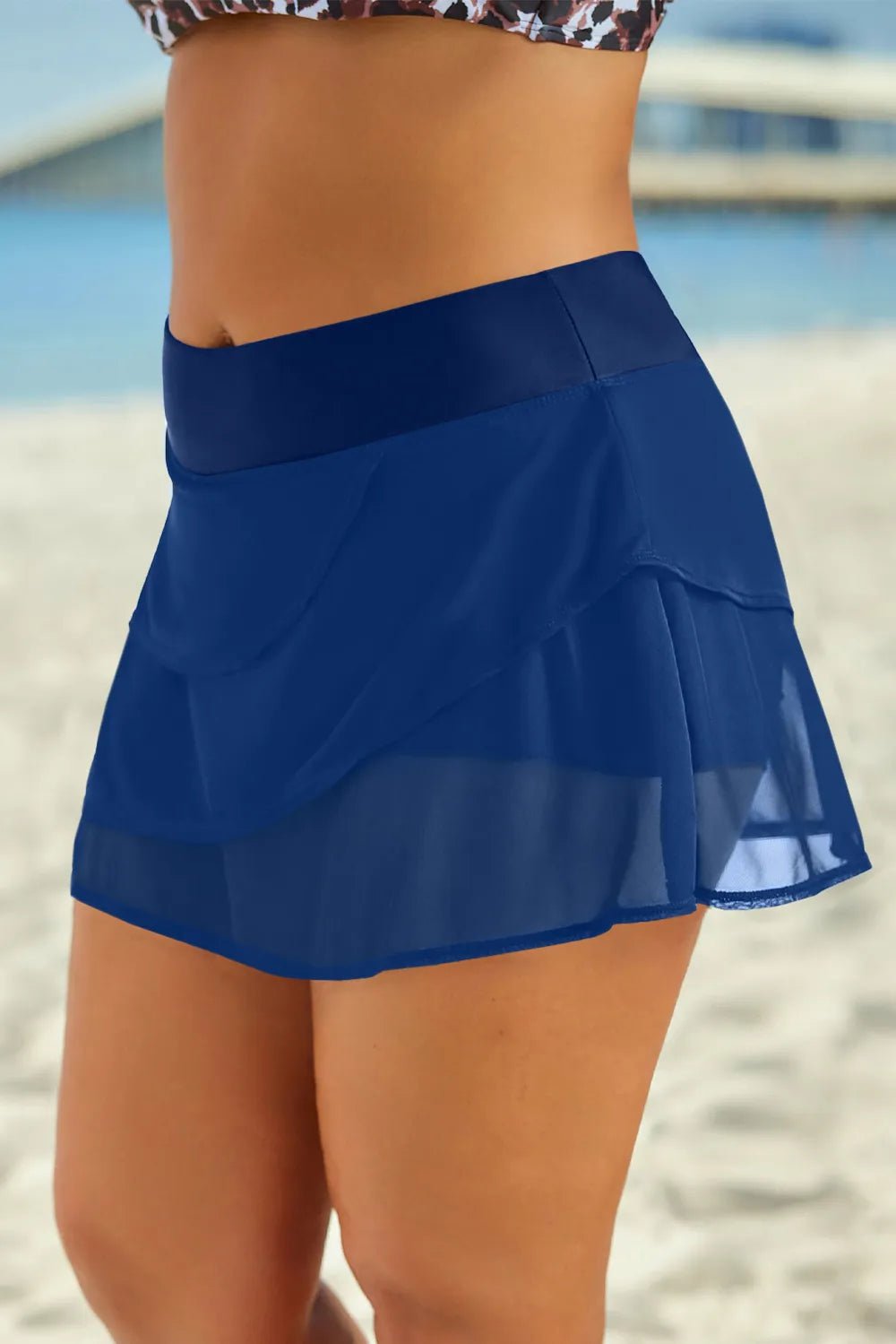 Elastic Waist Swim Skirt - MAD RUFFI