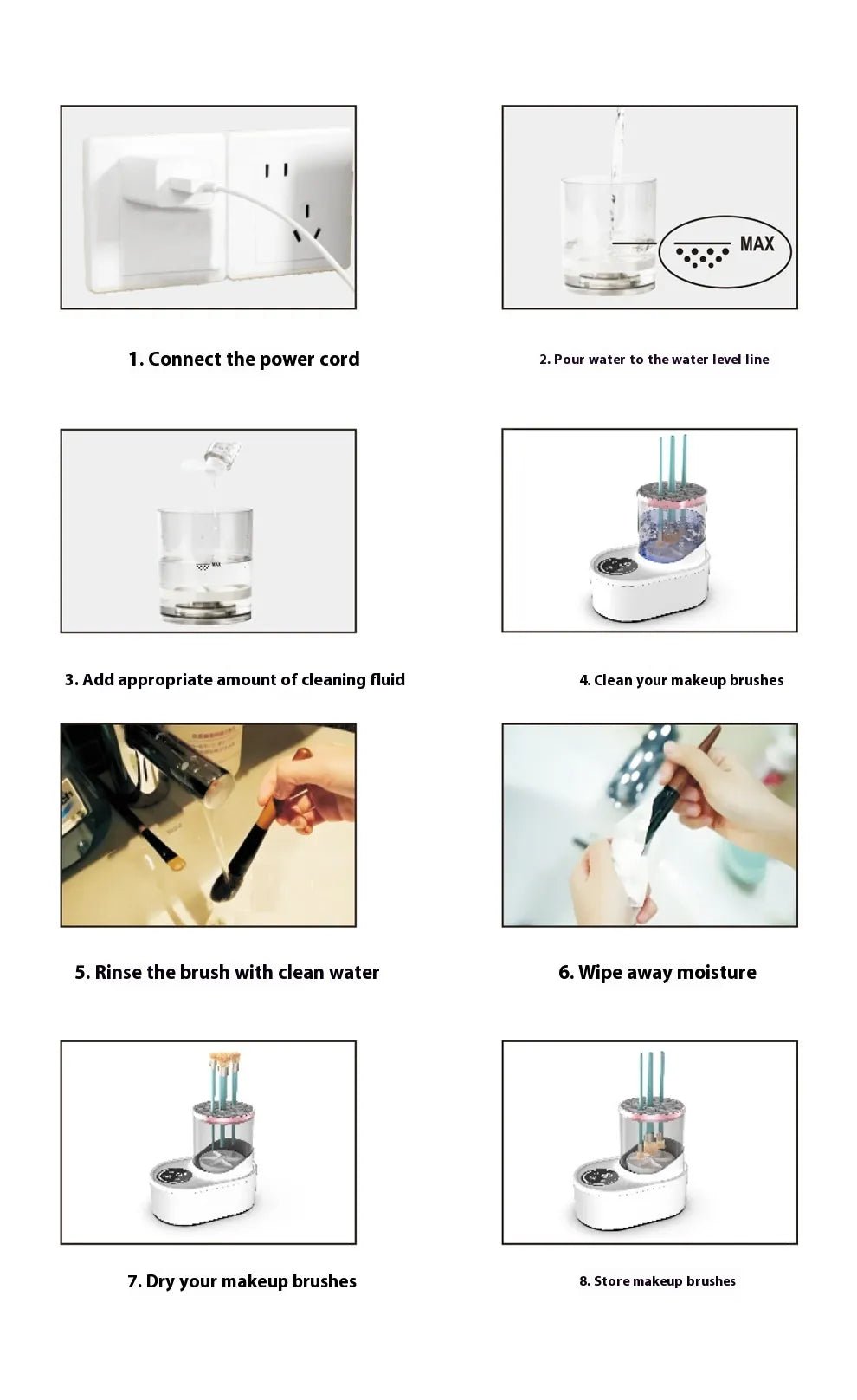 Electric Makeup Brush Cleaner & Dryer - MAD RUFFI