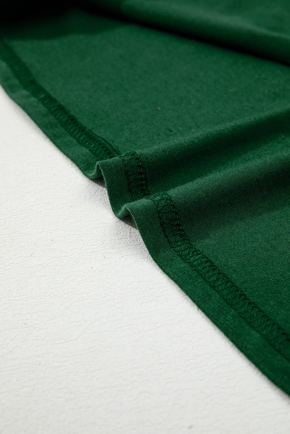 Evergreen Asymmetric Seam Detail Solid Color Long Sleeve Top - MAD RUFFI