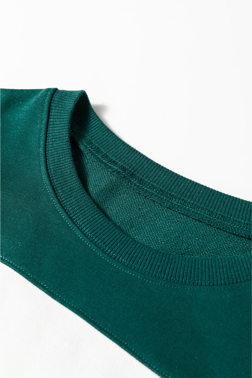 Evergreen Colorblock Drop Shoulder Baggy Sweatshirt - MAD RUFFI
