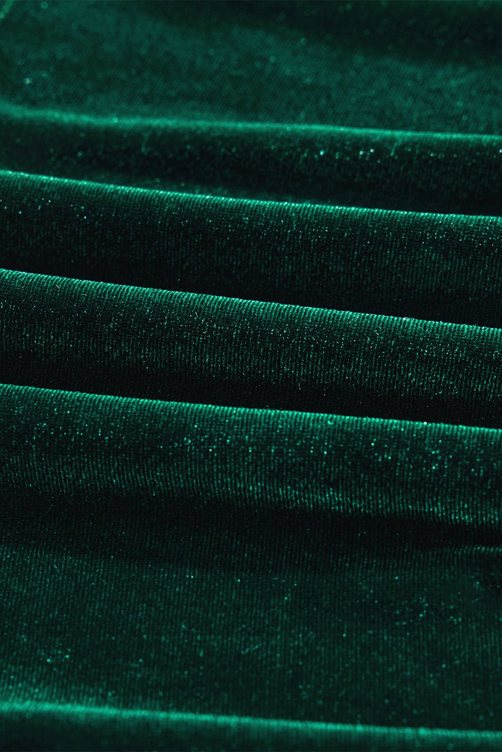 Evergreen Sequin Puff Sleeve High Waist Tiered Velvet Mini Dress - MAD RUFFI