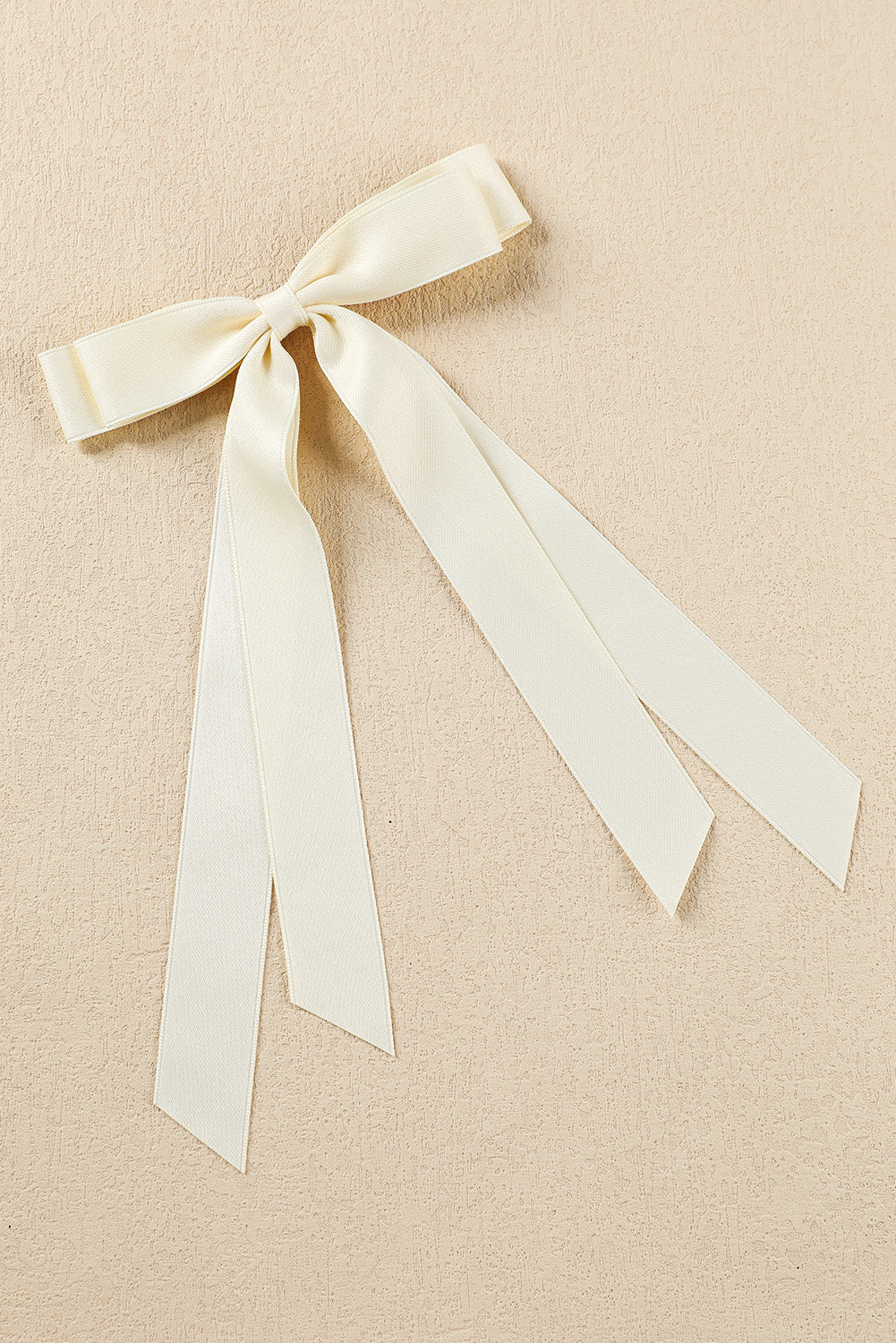 White Elegant Double Bow Hair Clip