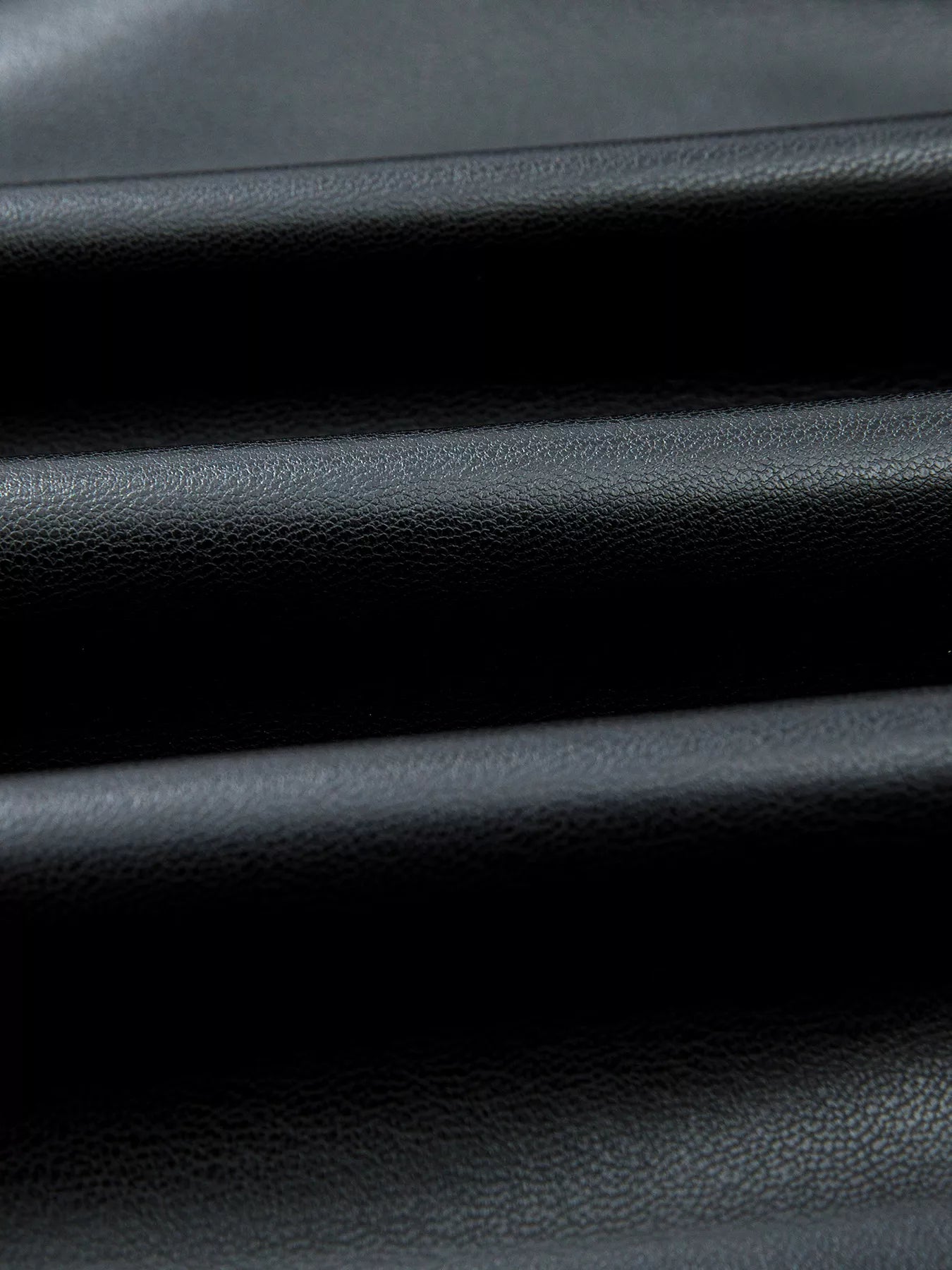 Faux Leather Ruffle Hem Sleeveless Mini Dress - MAD RUFFI