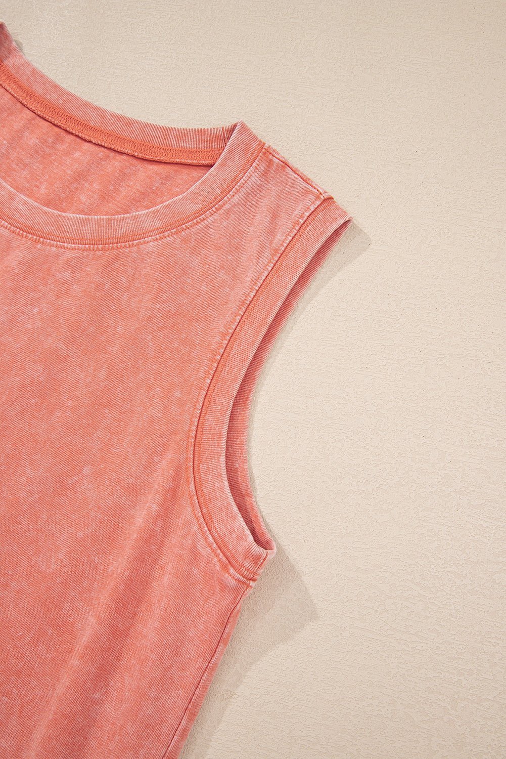 Flamingo Mineral Wash Pocket Tank Mini Dress - MAD RUFFI