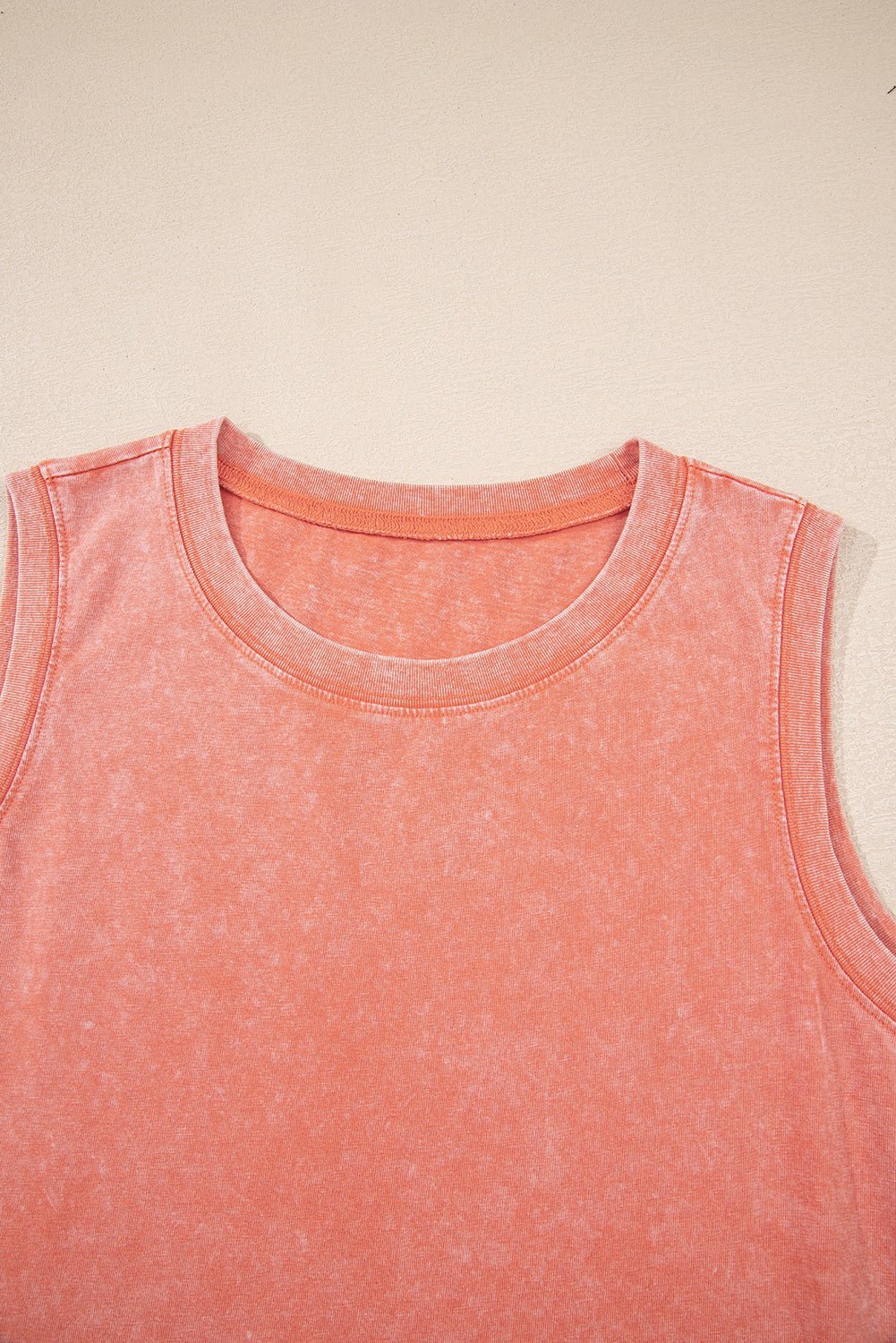 Flamingo Mineral Wash Pocket Tank Mini Dress - MAD RUFFI