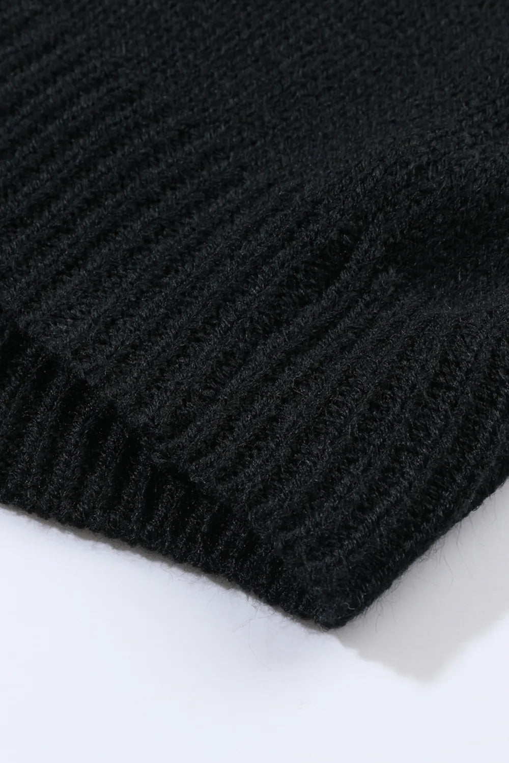 Floral Applique Drop Shoulder Open Front Cardigan - MAD RUFFI