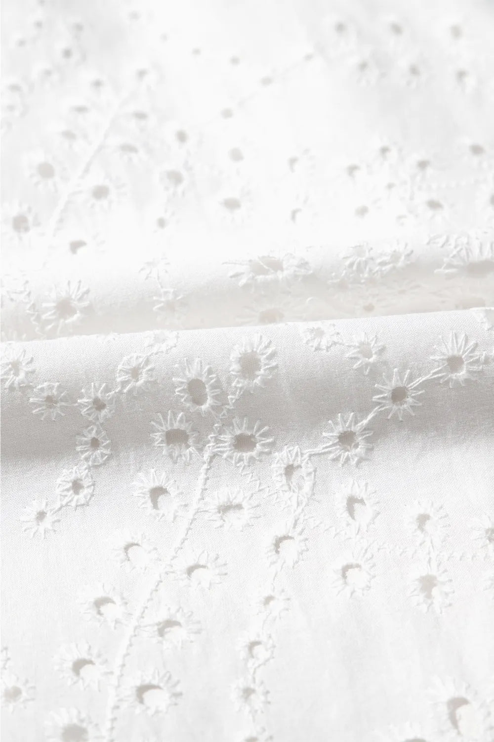 Floral Eyelet Embroidered Sleeveless Shift Dress - MAD RUFFI