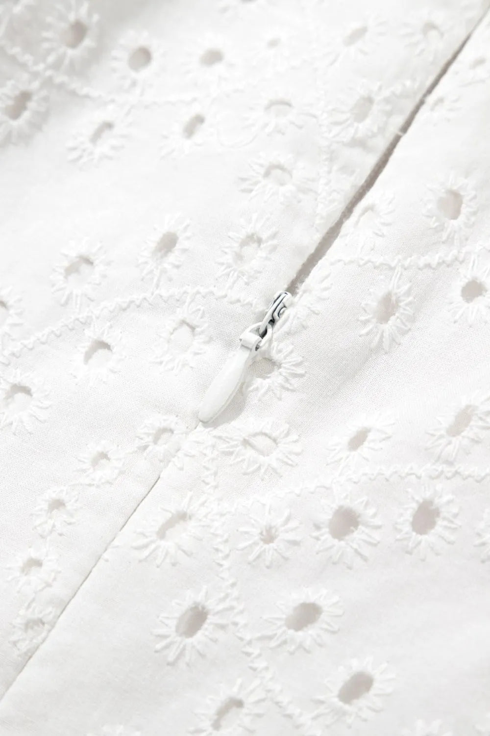 Floral Eyelet Embroidered Sleeveless Shift Dress - MAD RUFFI