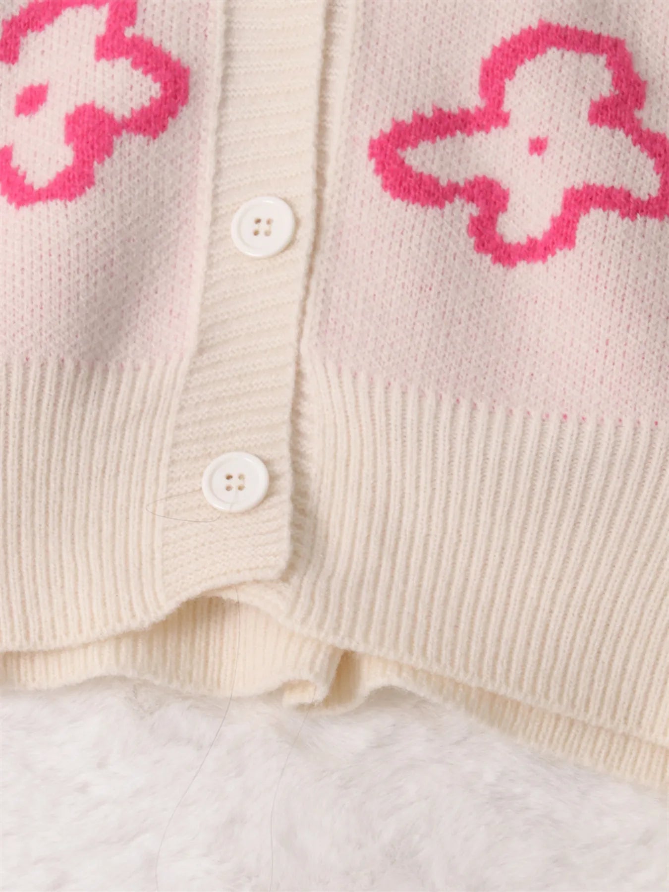 Floral Pattern Button - Up Cardigan - MAD RUFFI