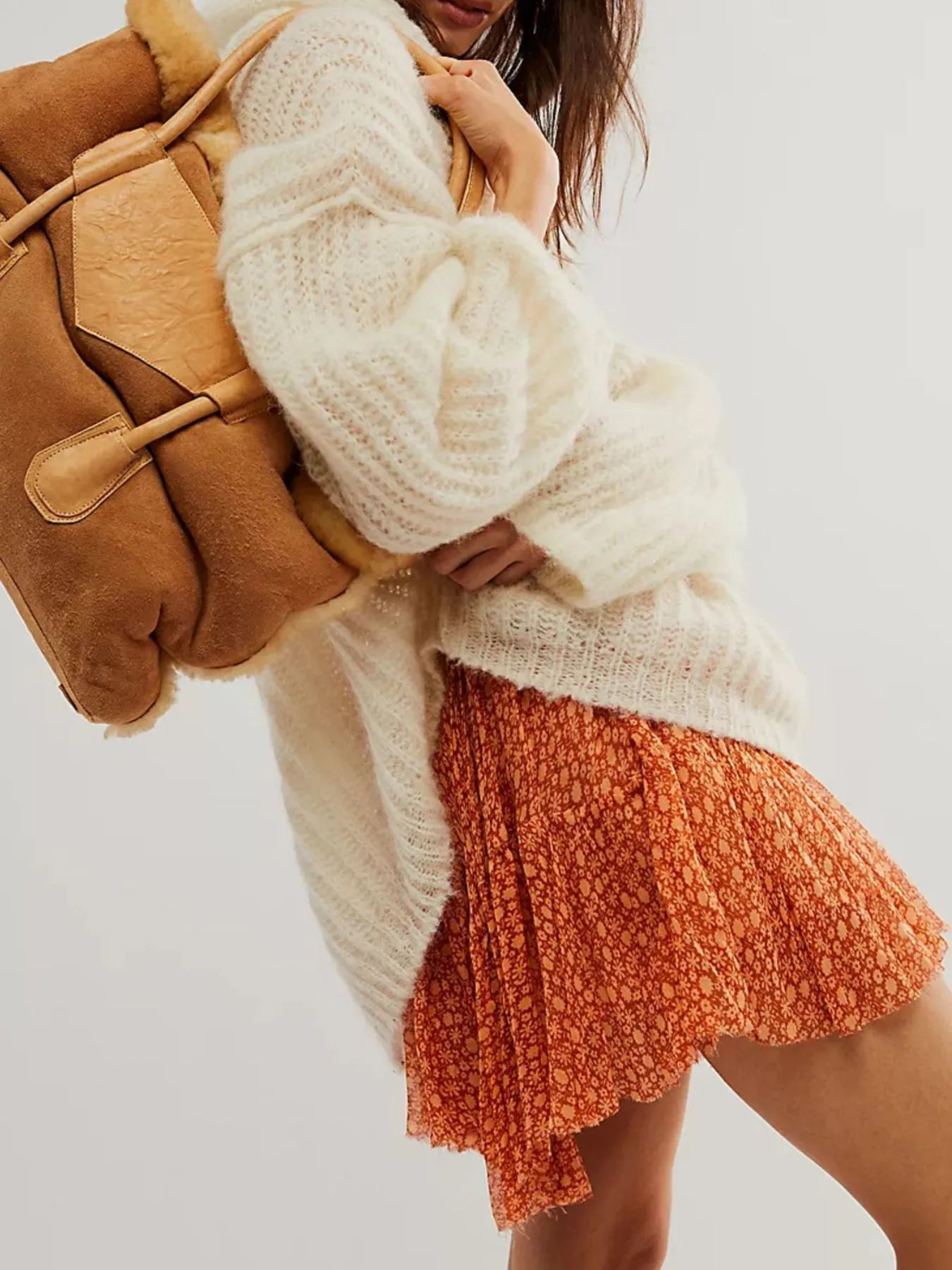 Floral Print Mini Skirt - MAD RUFFI