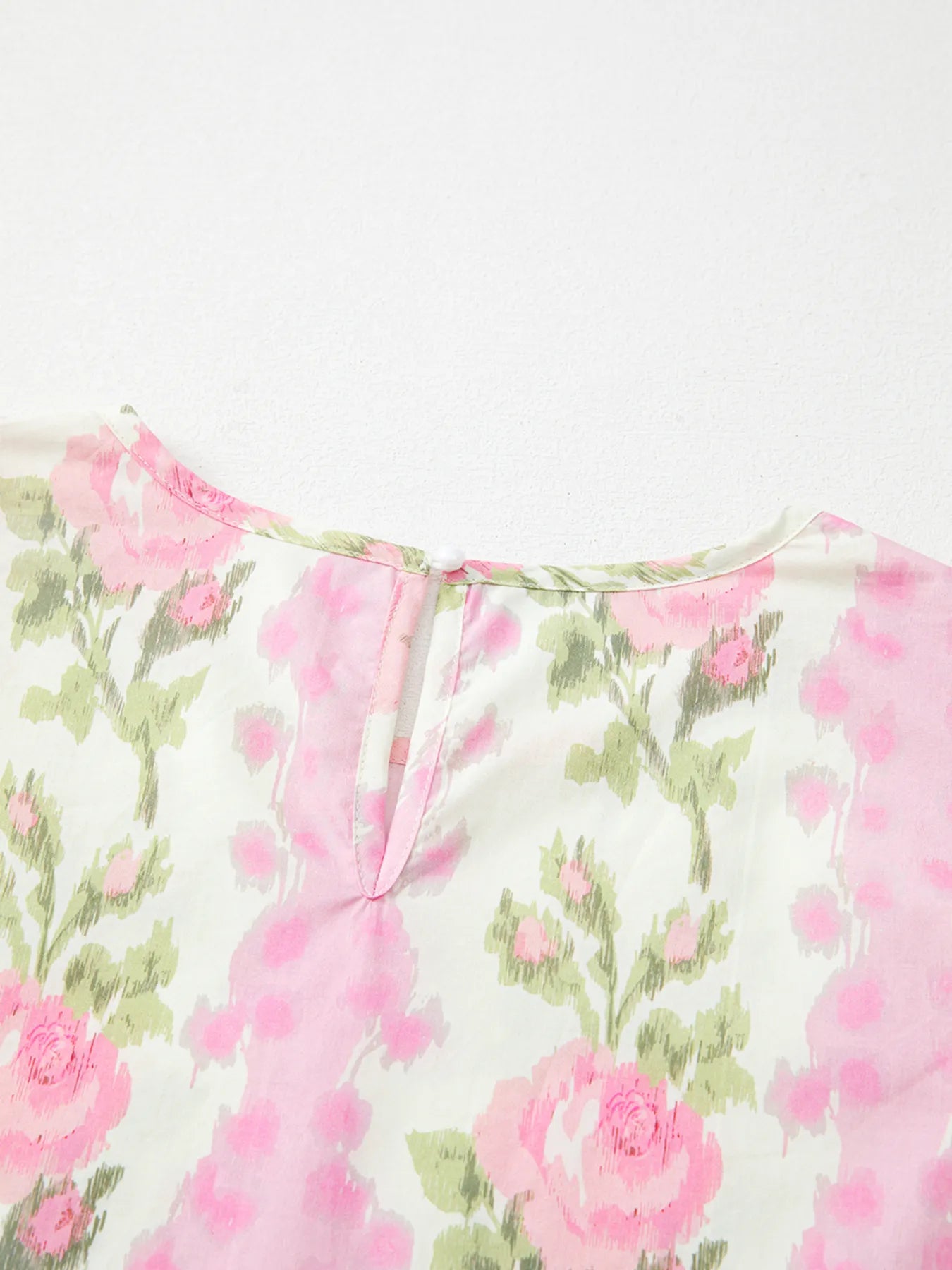 Floral Print Ruffled Sleeve Blouse - MAD RUFFI