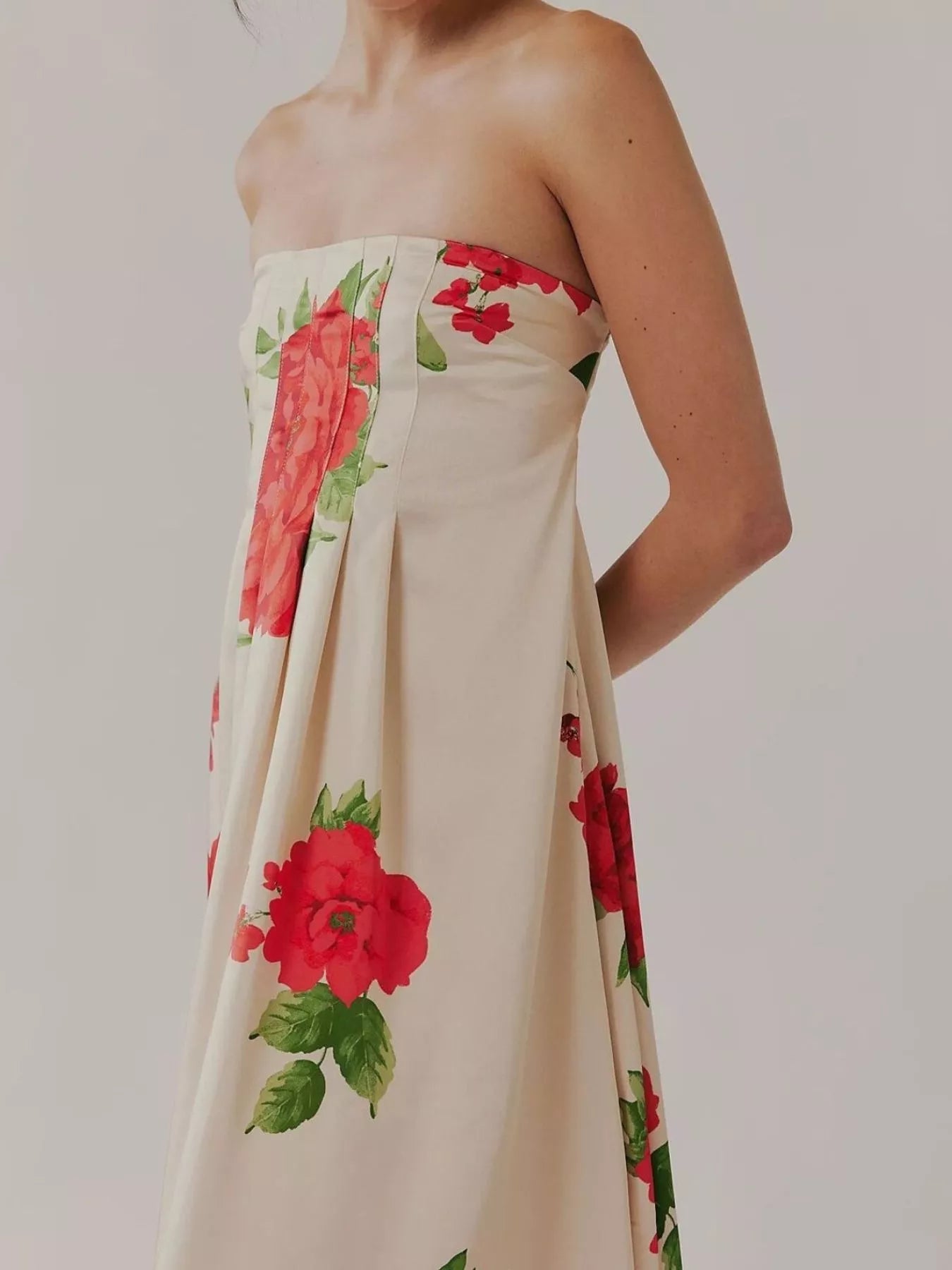 Floral Print Sleeveless Maxi Dress - MAD RUFFI