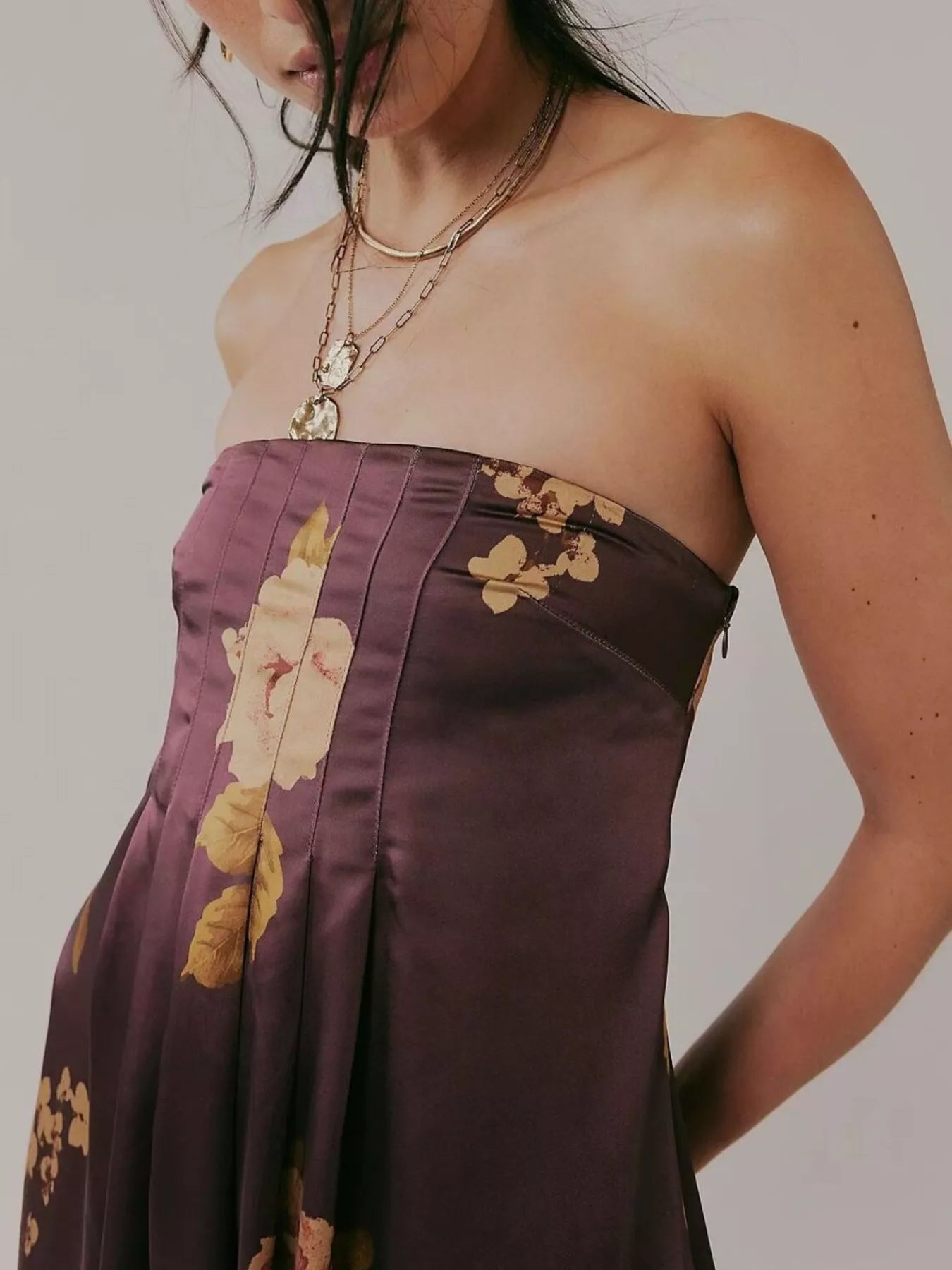 Floral Print Sleeveless Maxi Dress - MAD RUFFI