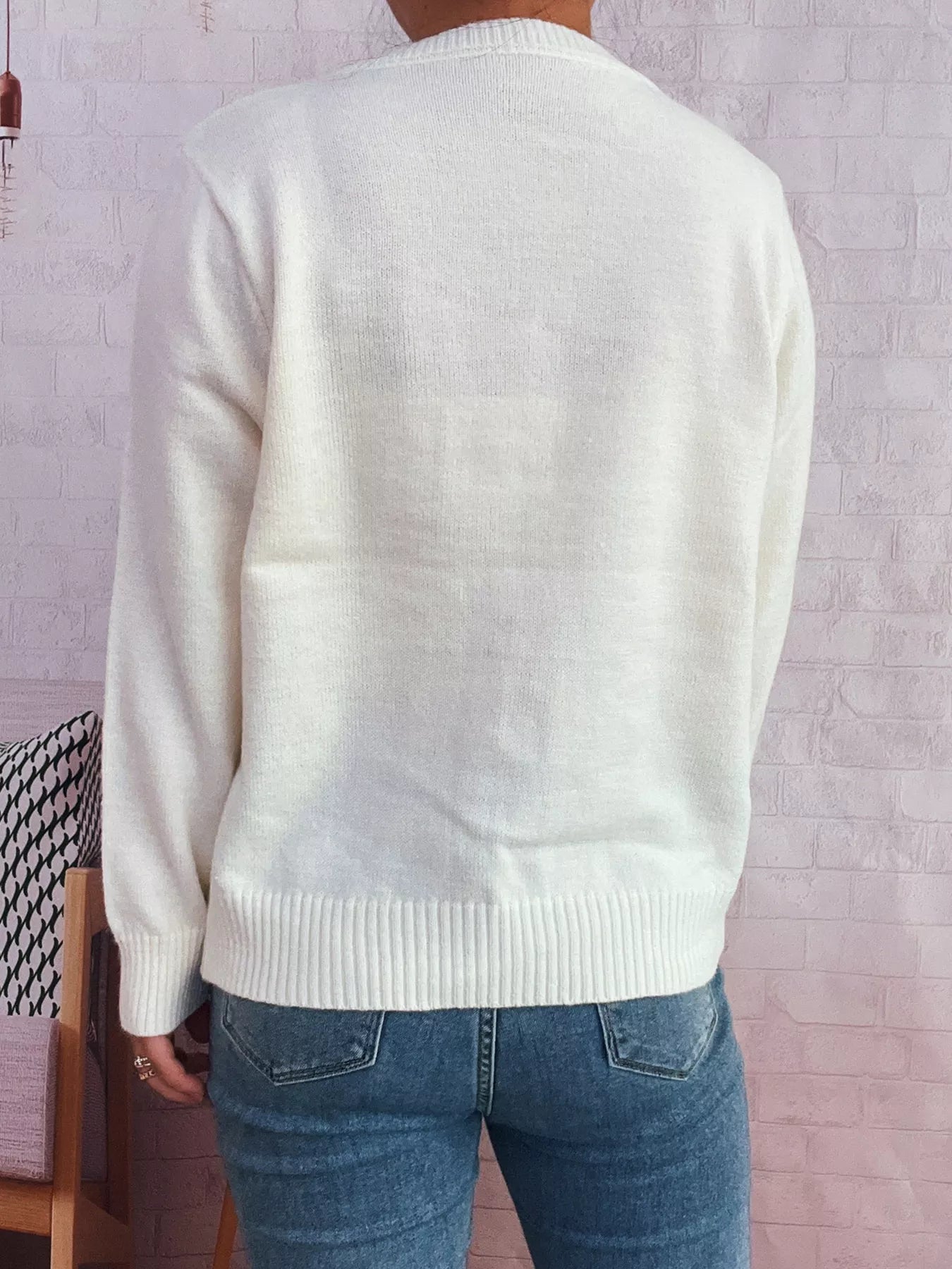 Floral Ribbed Hem Tie Front Cardigan - MAD RUFFI