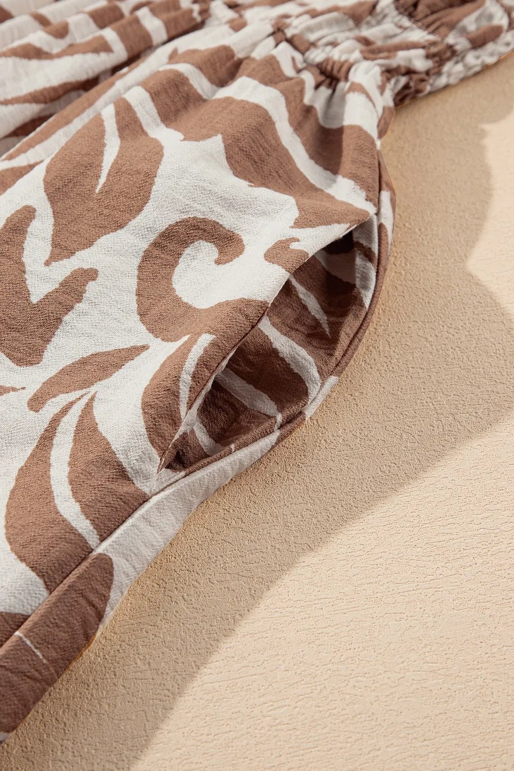 Floral Shirred High Waist Spaghetti Straps Dress - MAD RUFFI