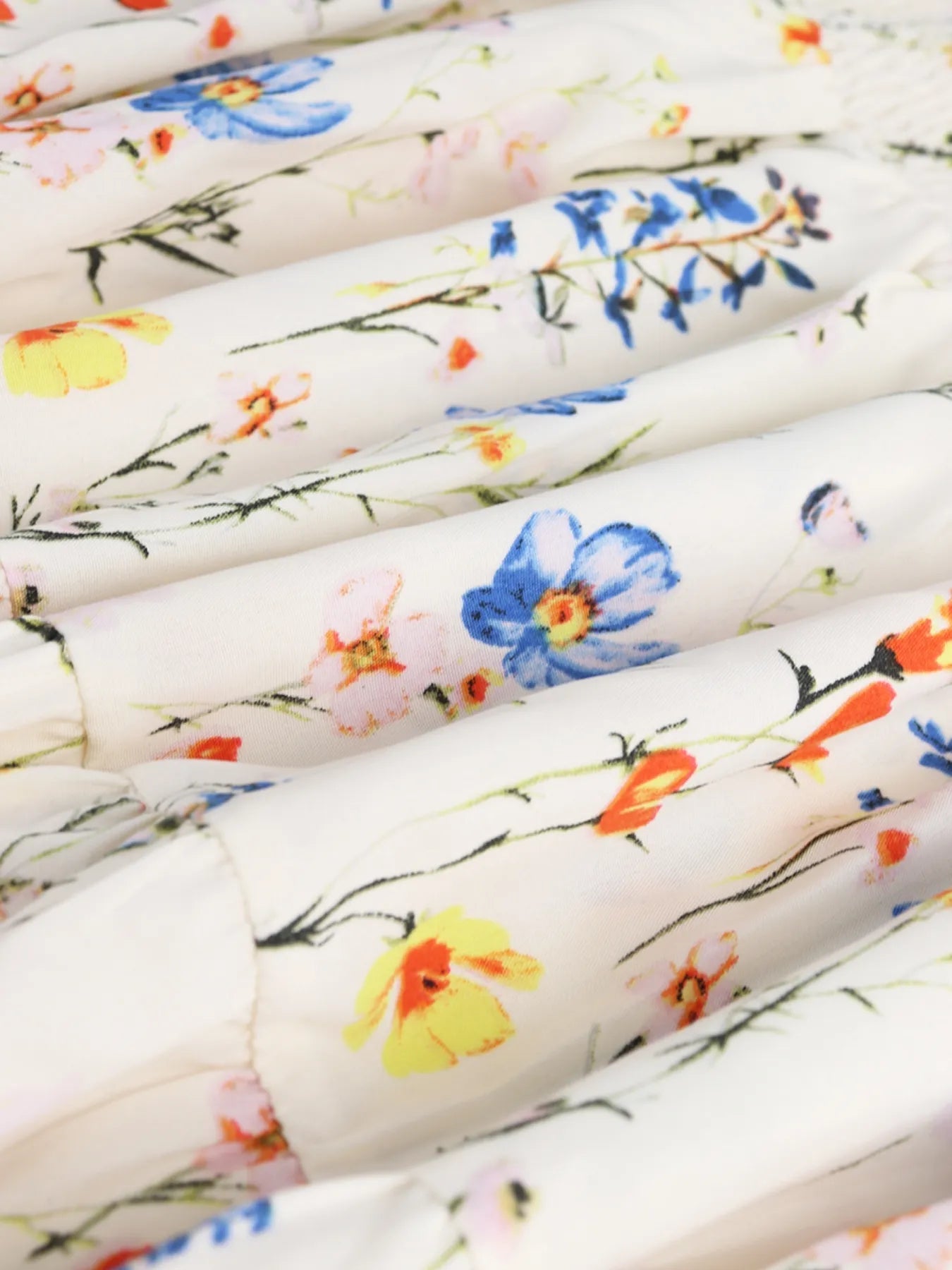 Floral Tiered Maxi Skirt - MAD RUFFI