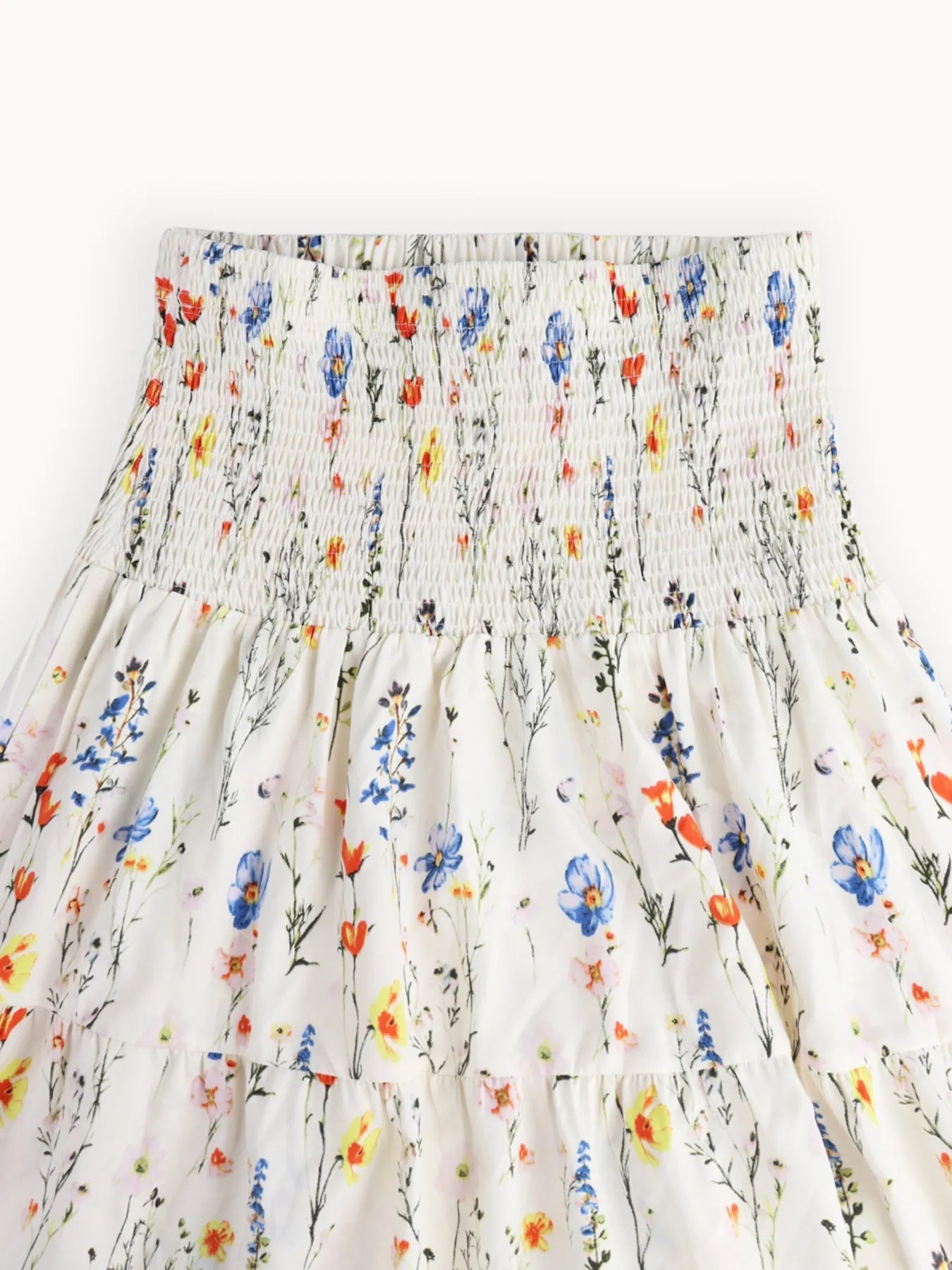 Floral Tiered Maxi Skirt - MAD RUFFI