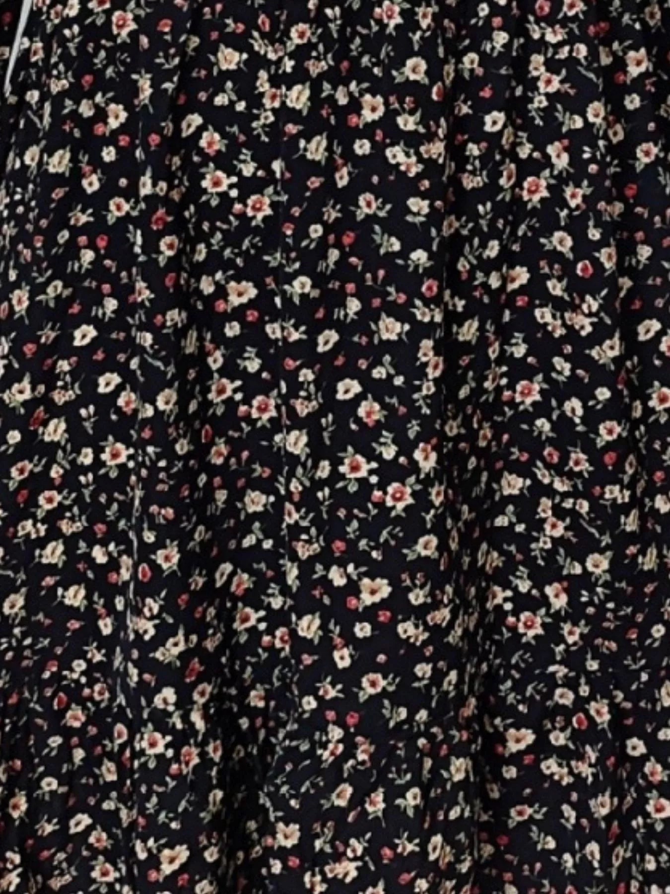 Floral V - Neck Balloon Sleeve Dress - MAD RUFFI