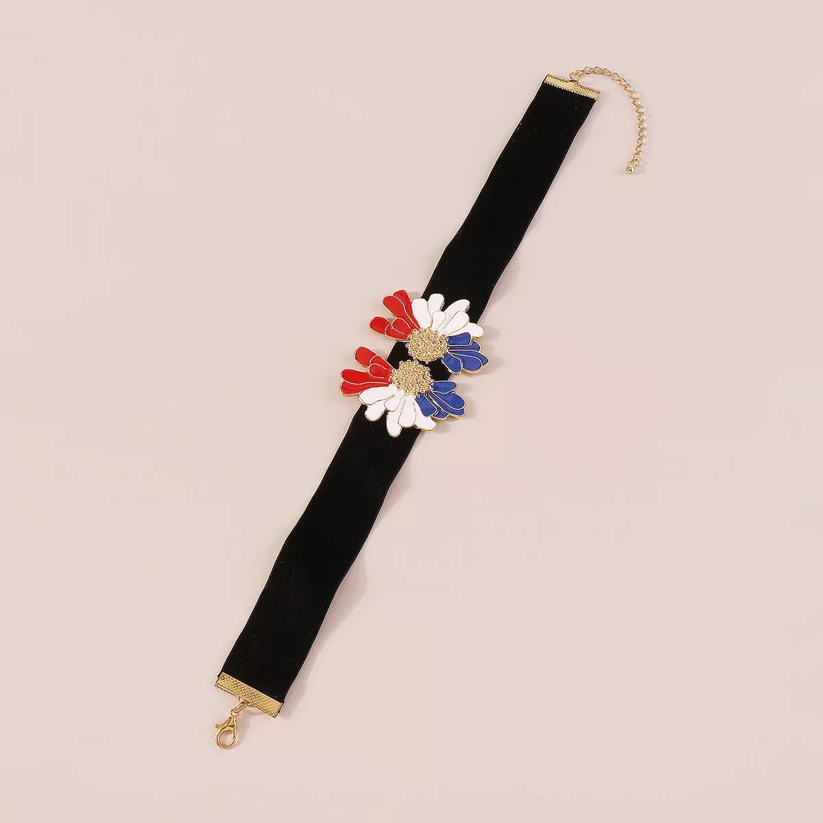 Floral Velvet Choker Necklace - MAD RUFFI