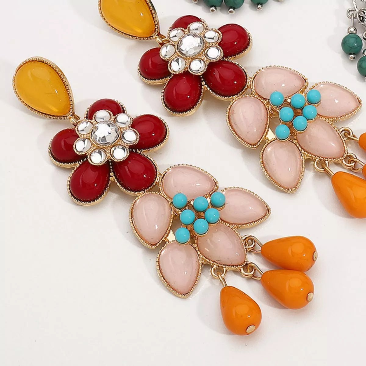 Flower Dangle Earrings - MAD RUFFI