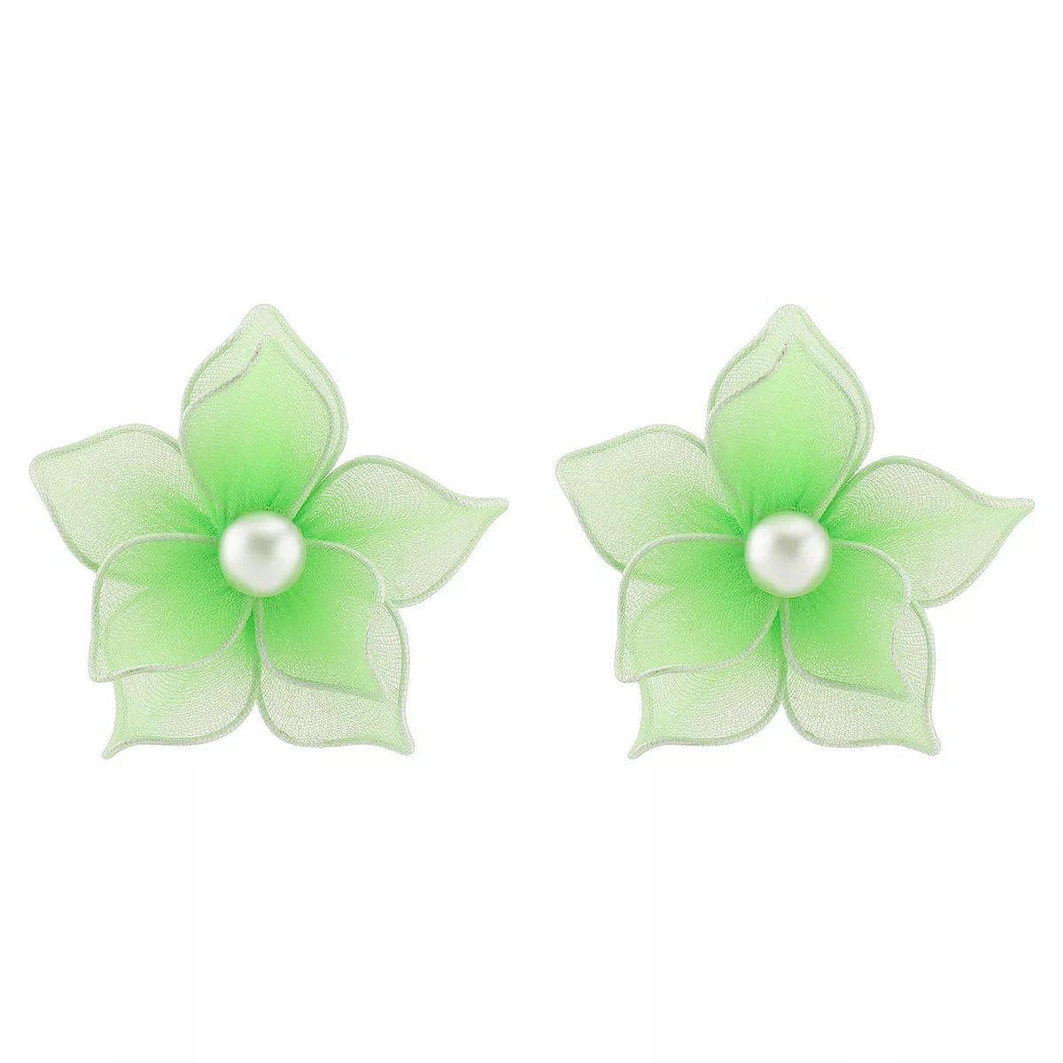 Flower Pearl Stud Earrings - MAD RUFFI