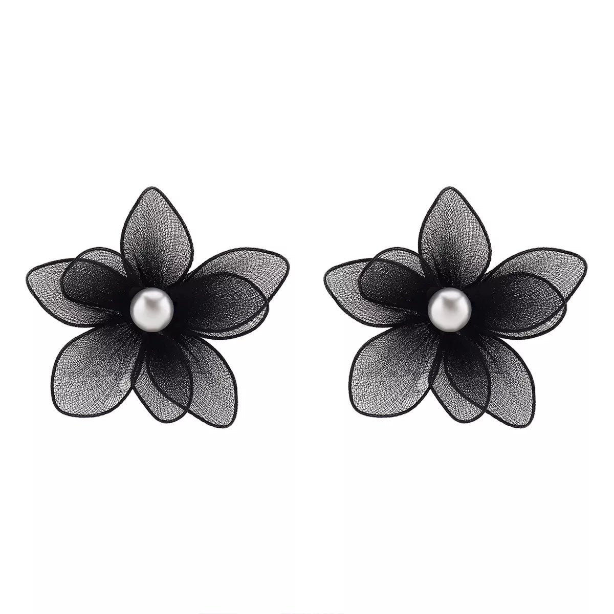 Flower Pearl Stud Earrings - MAD RUFFI