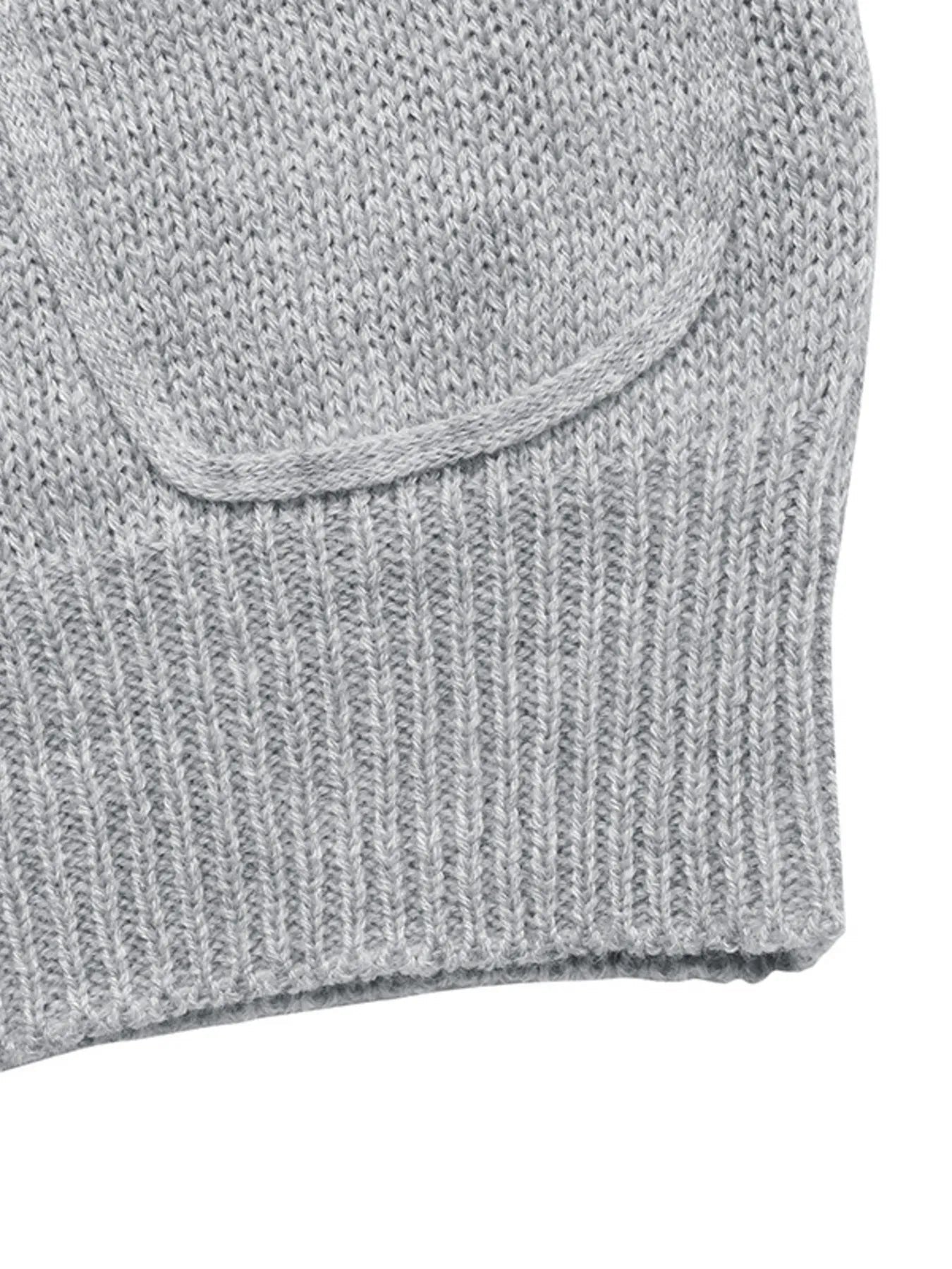 Flower Round Neck Long Sleeve Sweater - MAD RUFFI