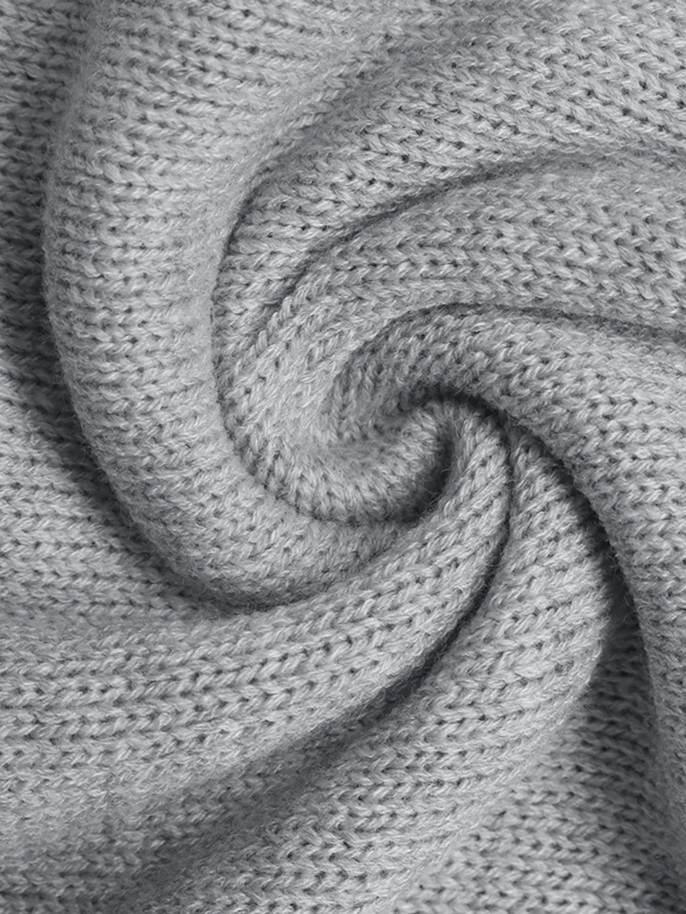 Flower Round Neck Long Sleeve Sweater - MAD RUFFI