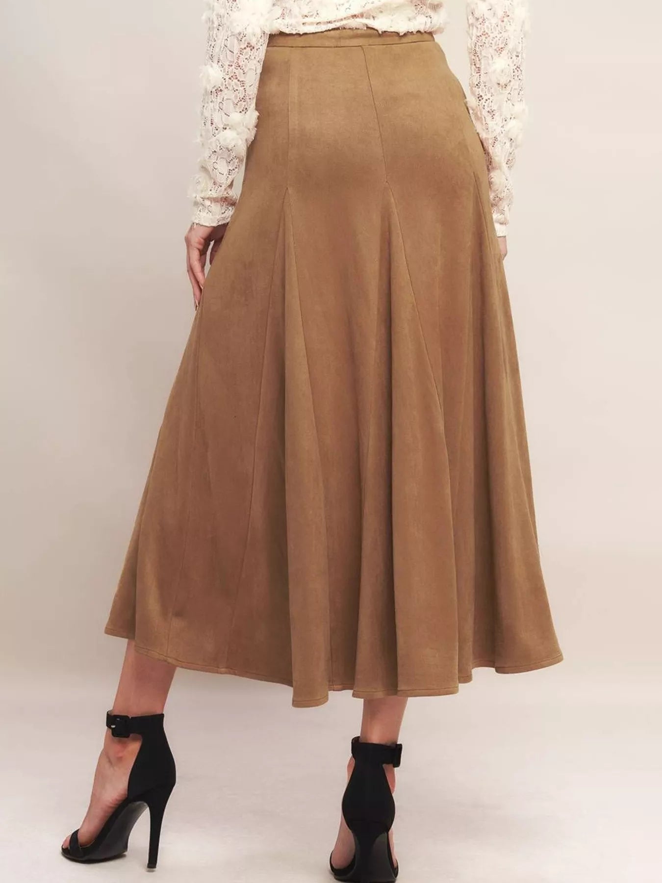 Flowy A - Line Midi Skirt - MAD RUFFI