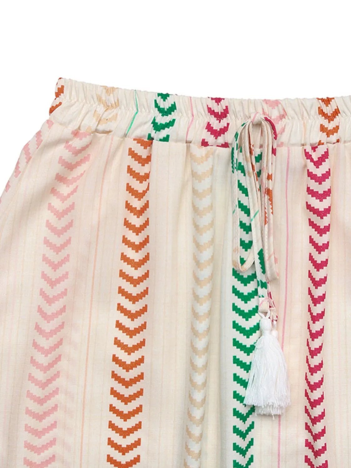 Frill Printed Maxi Skirt - MAD RUFFI