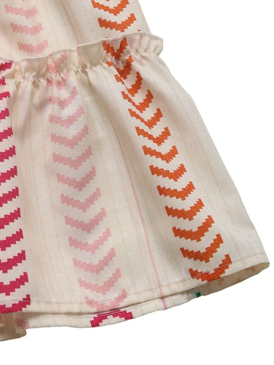 Frill Printed Maxi Skirt - MAD RUFFI