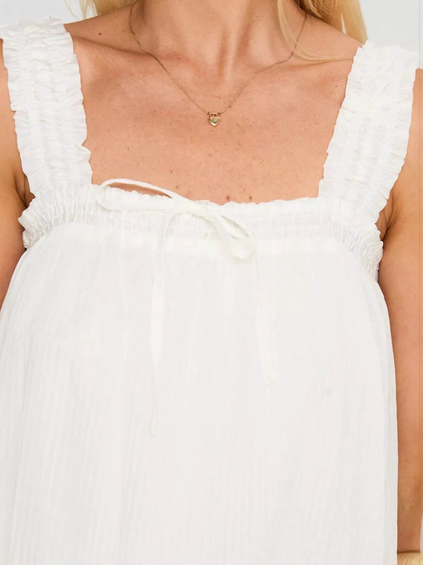 Frill Square Neck Mini Dress - MAD RUFFI