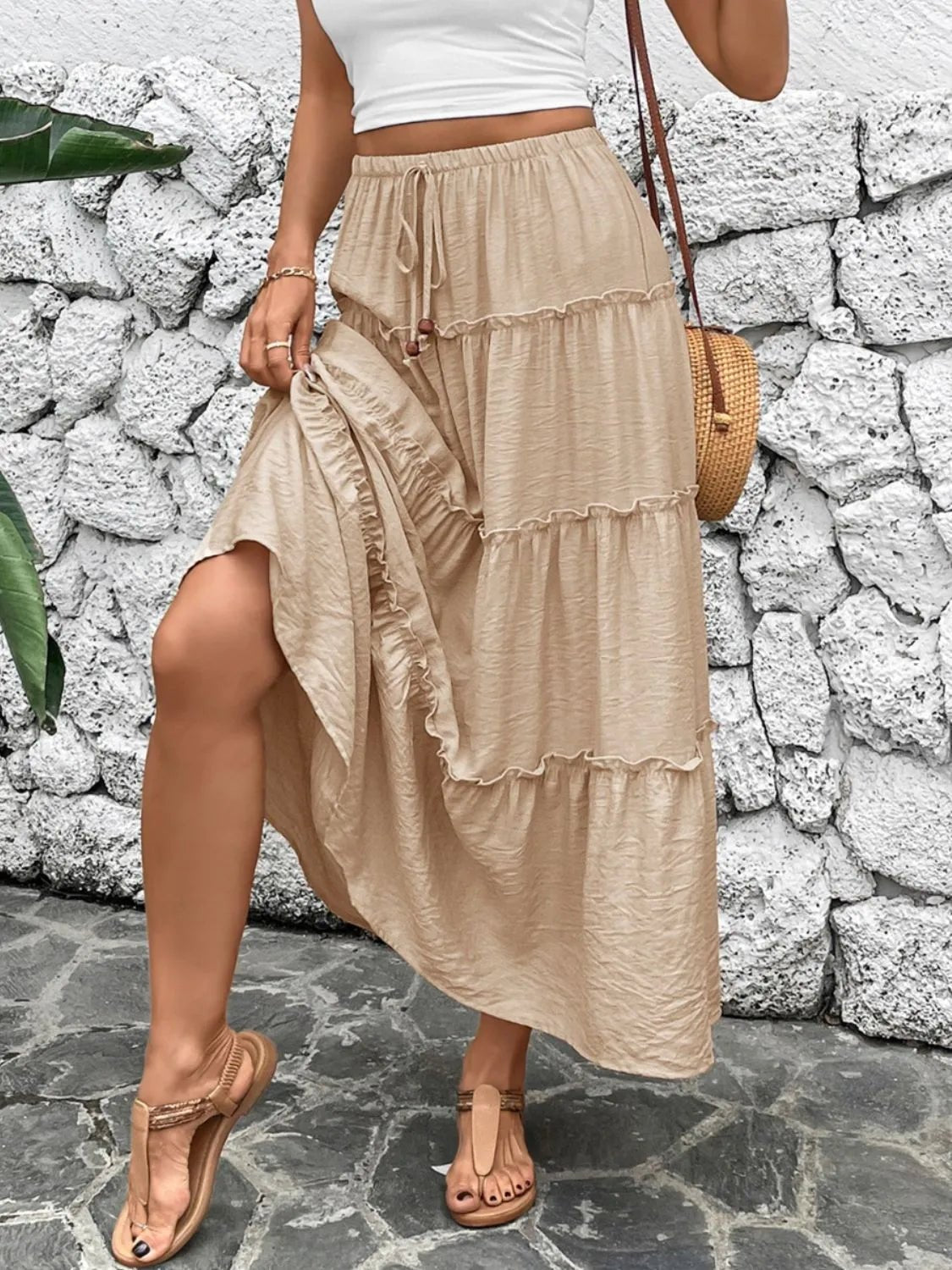 Frill Tiered Skirt - MAD RUFFI