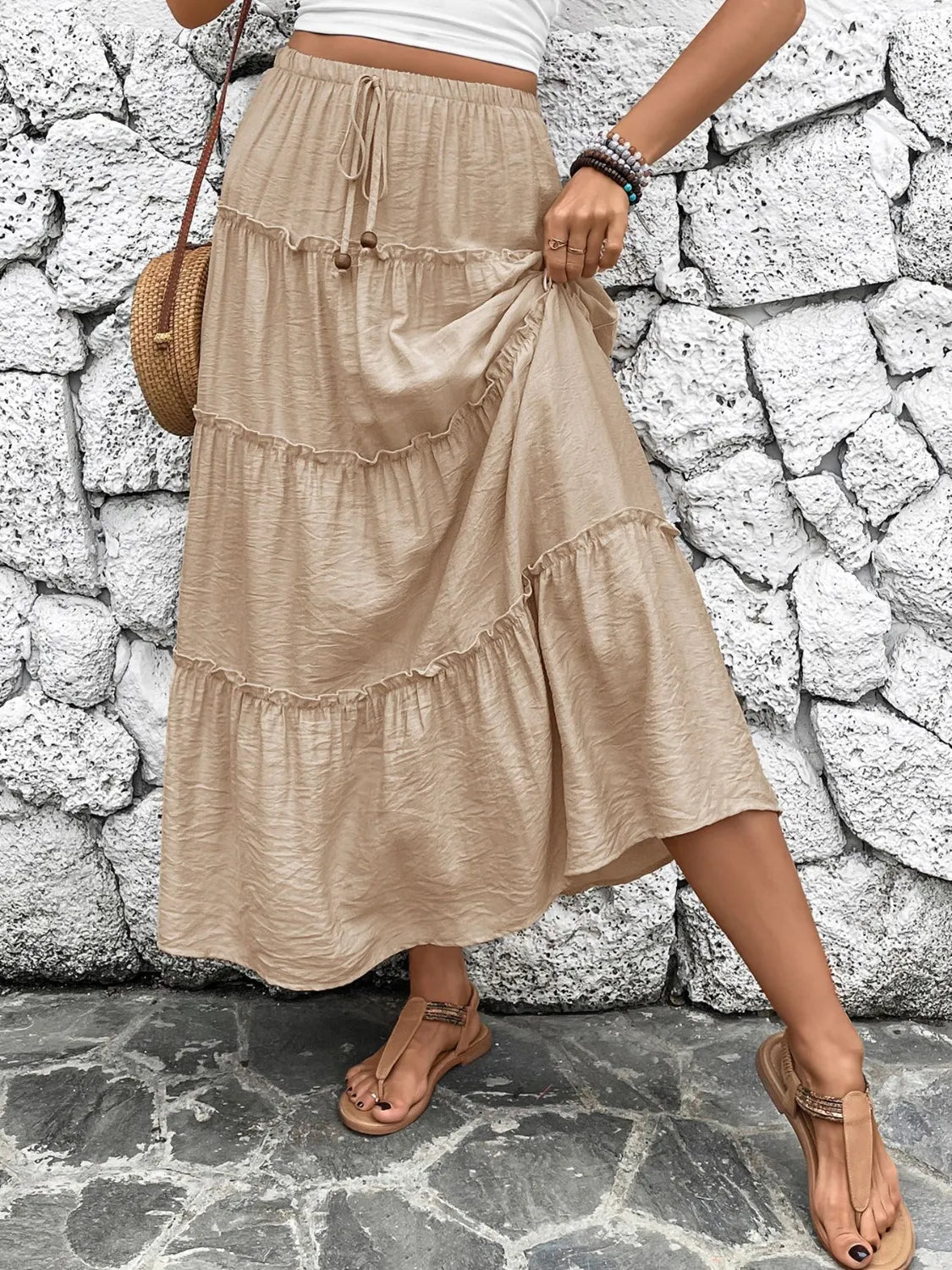 Frill Tiered Skirt - MAD RUFFI