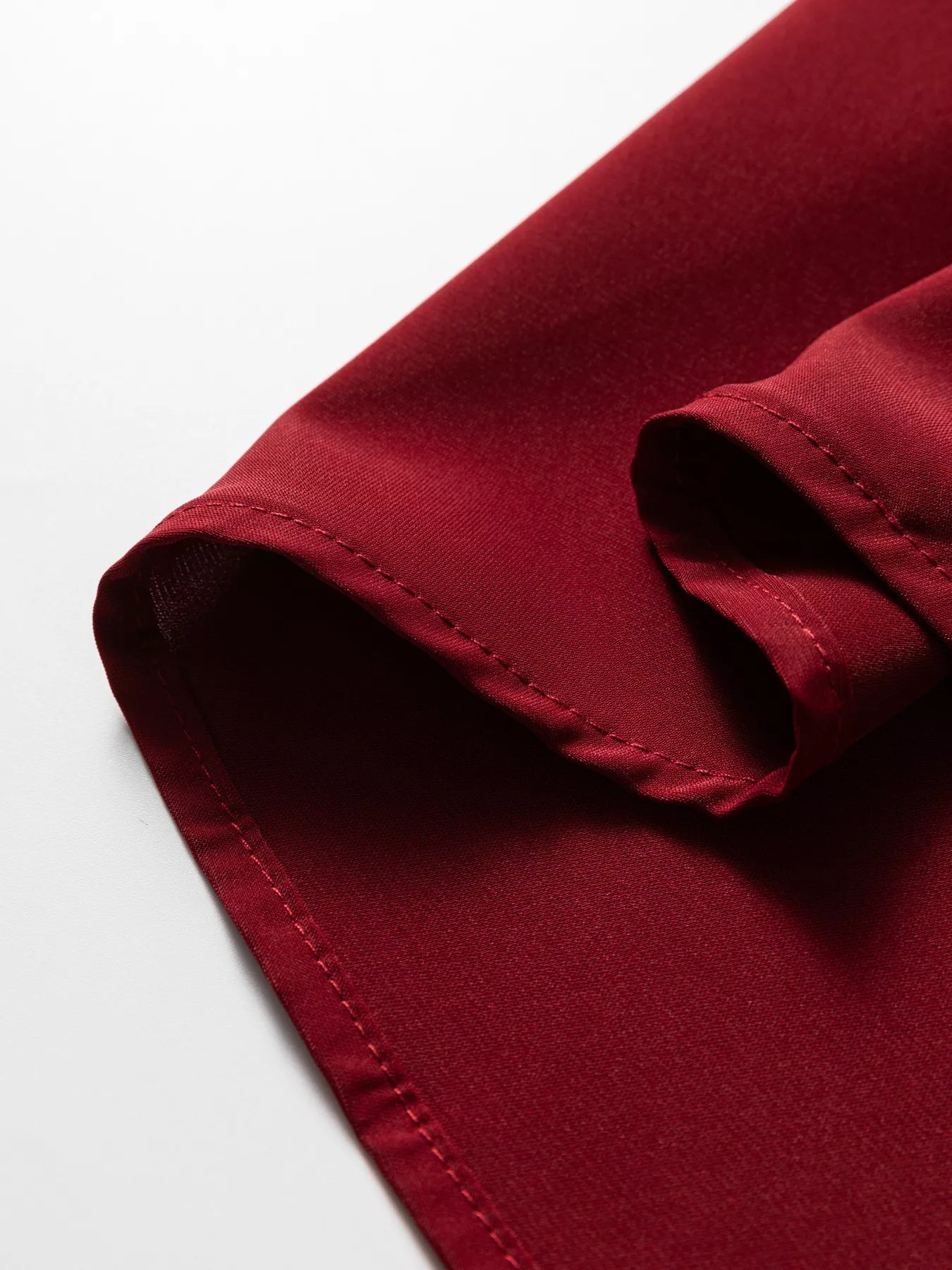 Frilled Neck Ribbed Knit Patchwork Long Sleeve Mini Dress - MAD RUFFI