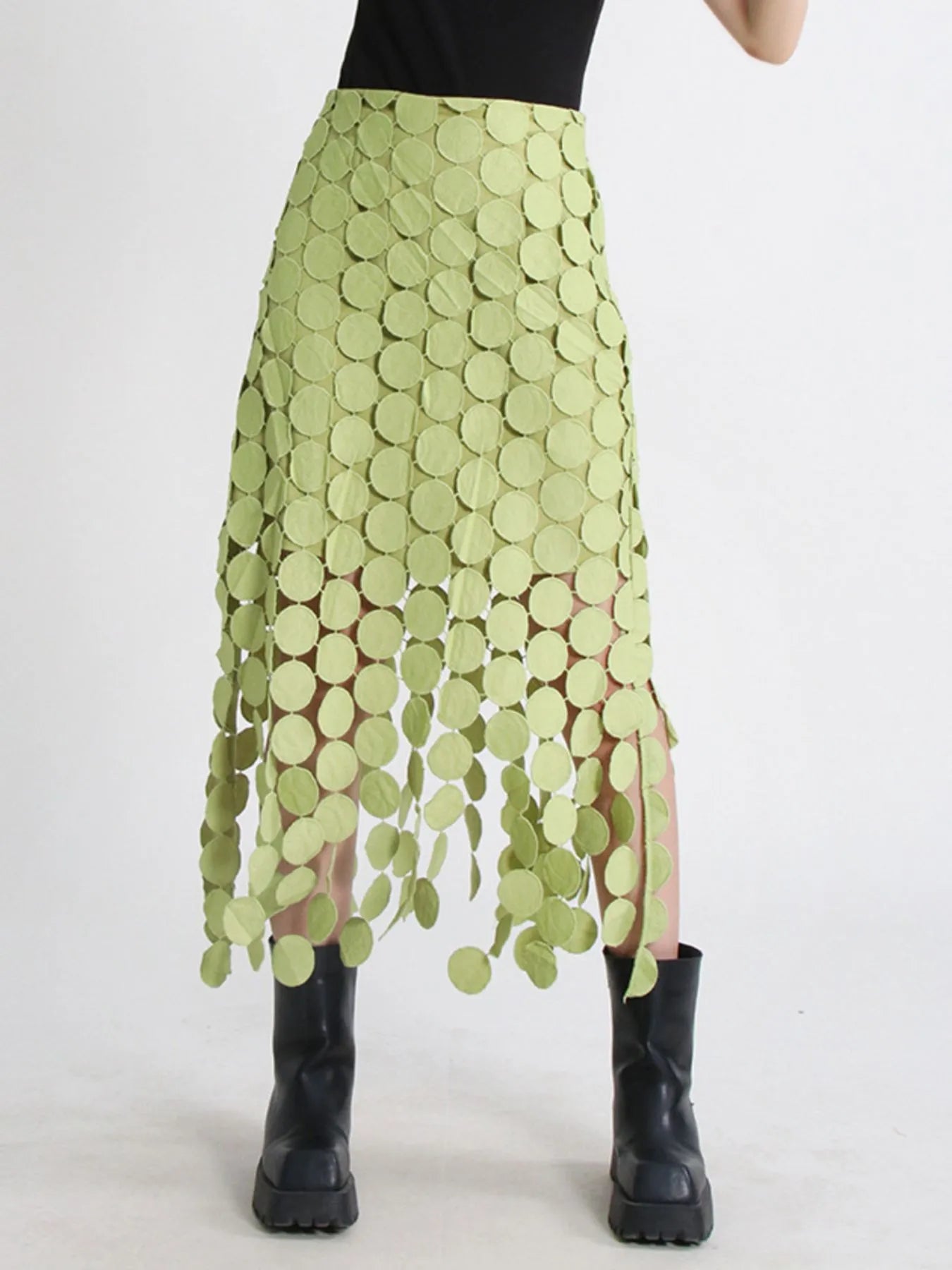 Fringe Midi Skirt - MAD RUFFI