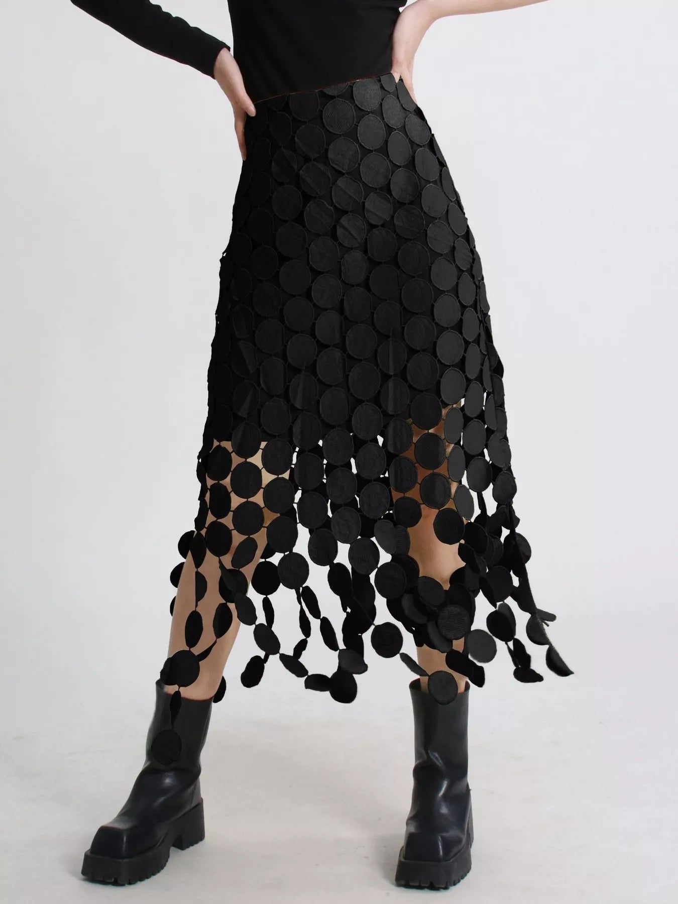 Fringe Midi Skirt - MAD RUFFI