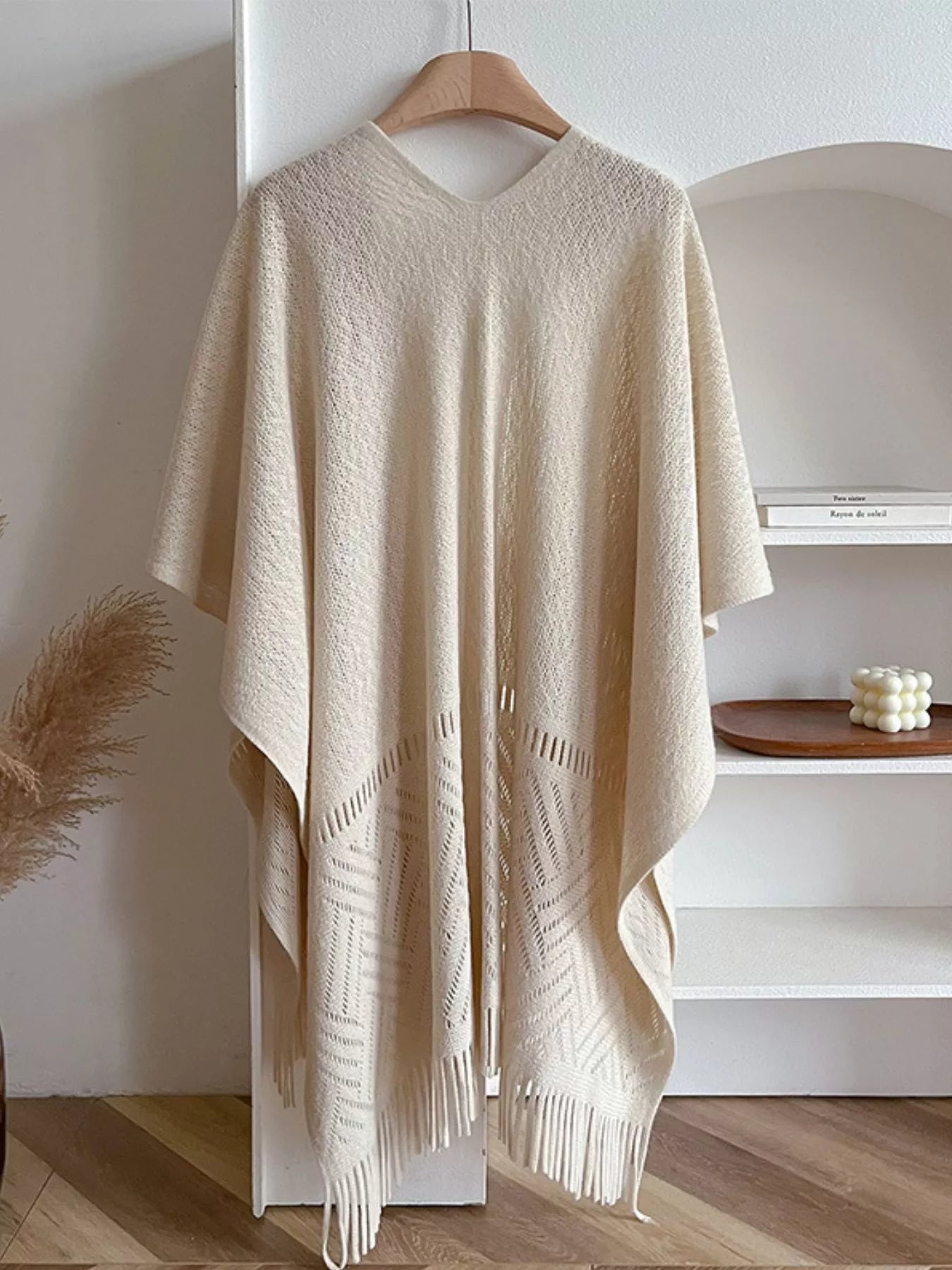 Fringe Open Front Cardigan - MAD RUFFI