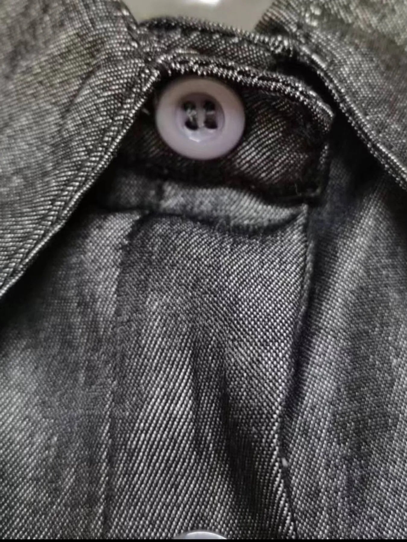 Full Size Button - Down Maxi Denim Dress Plus Size - MAD RUFFI