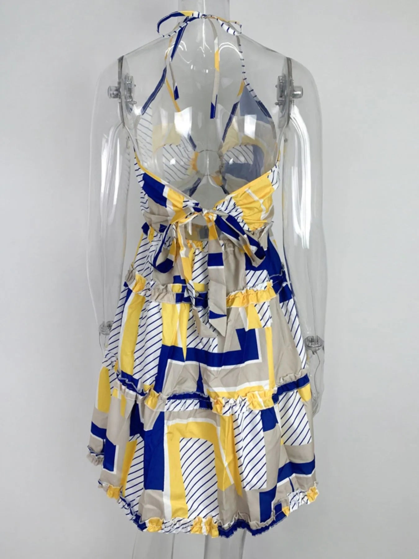 Full Size Cutout Halter Neck Cami Dress Plus Size - MAD RUFFI