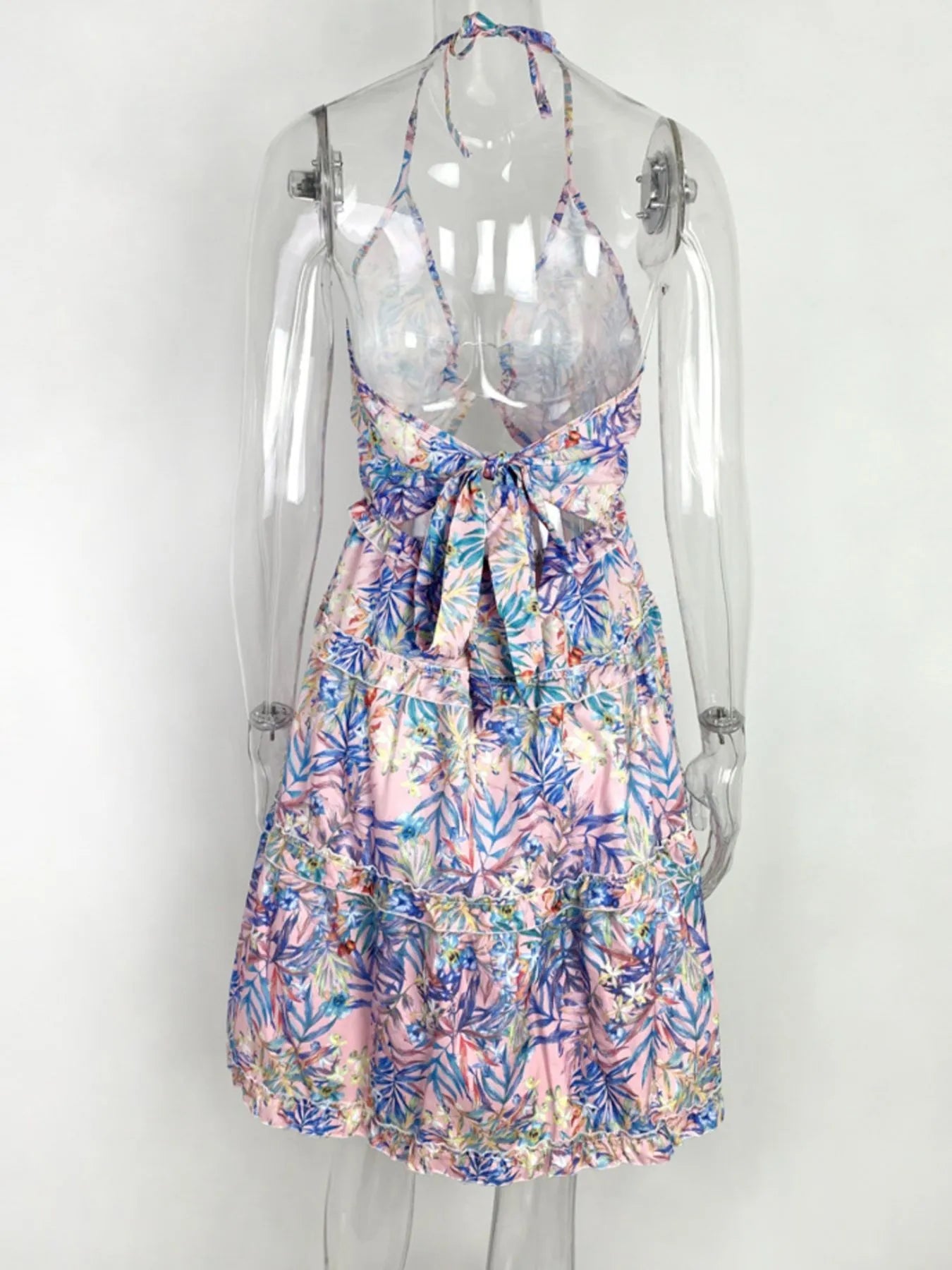 Full Size Cutout Halter Neck Cami Dress Plus Size - MAD RUFFI