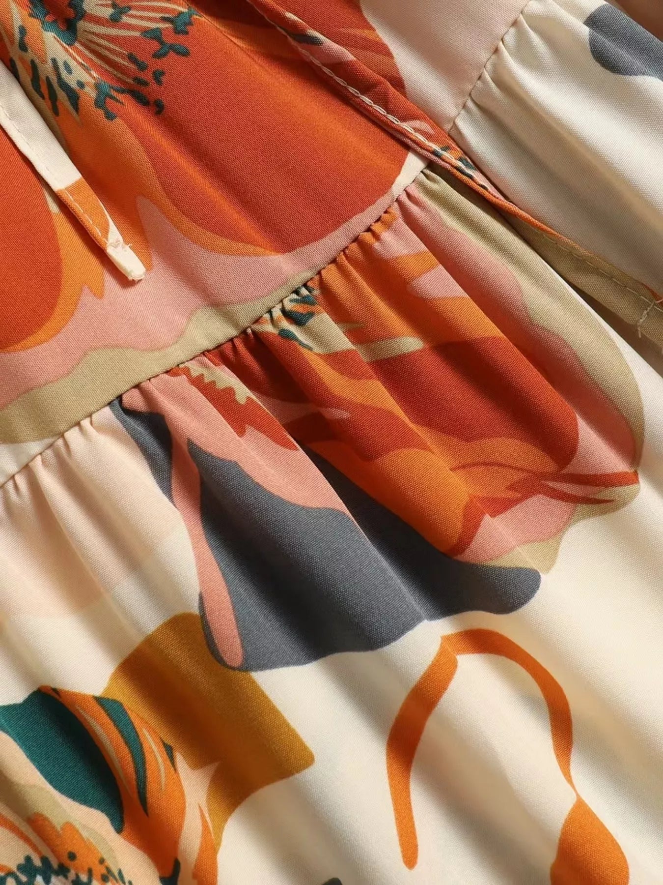 Full Size Floral Print Tiered Skirt Plus Size - MAD RUFFI