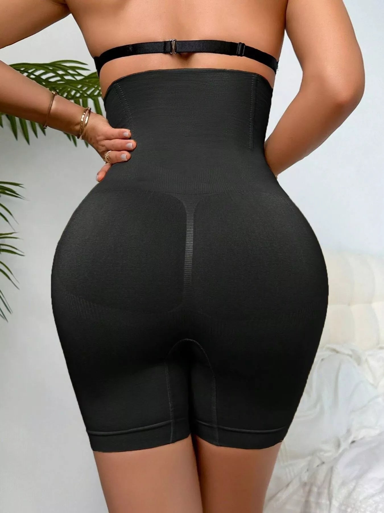 Full Size High Waist Compression Slimming Leggings Plus Size - MAD RUFFI