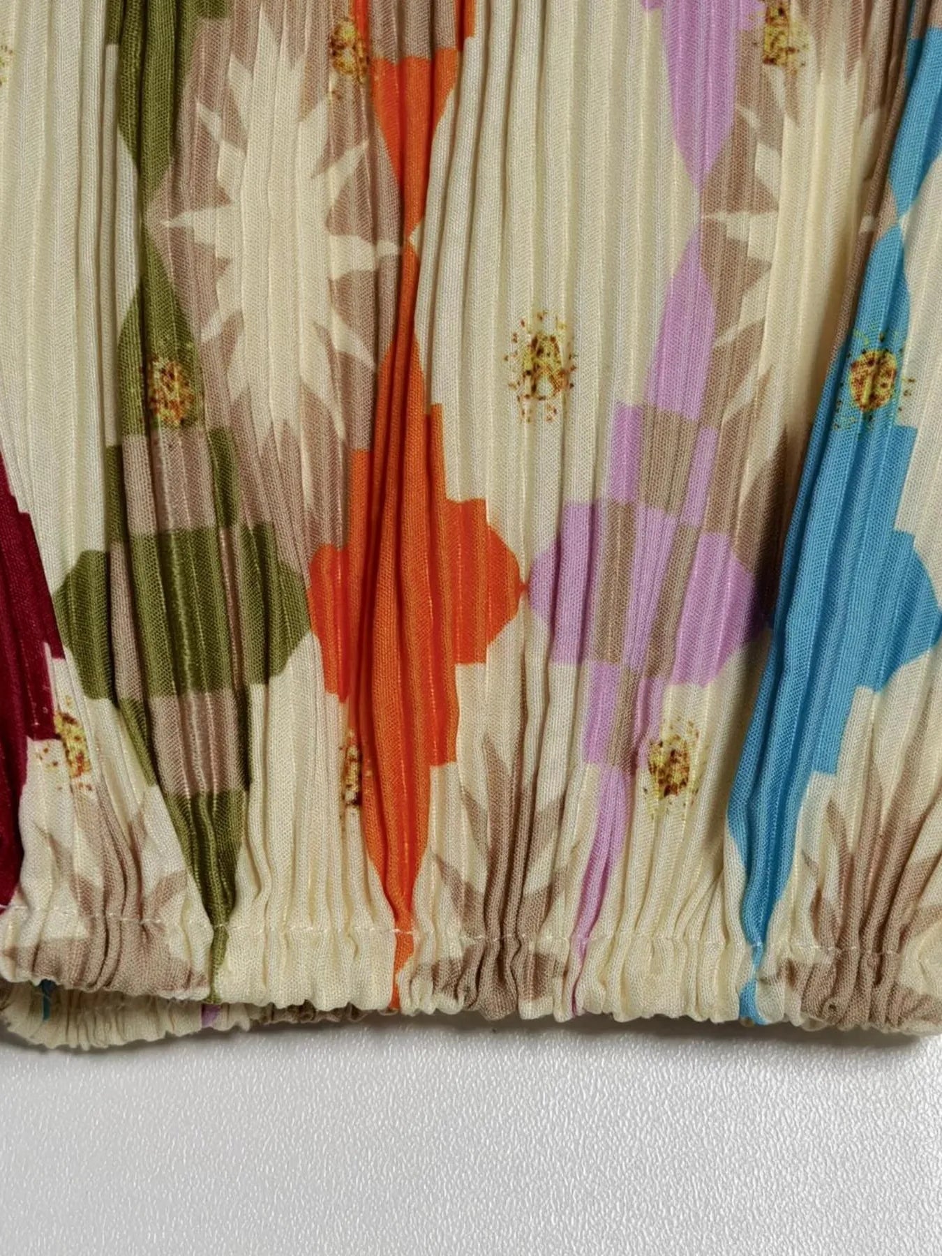 Full Size Printed Deep V - Neck Dress Plus Size - MAD RUFFI