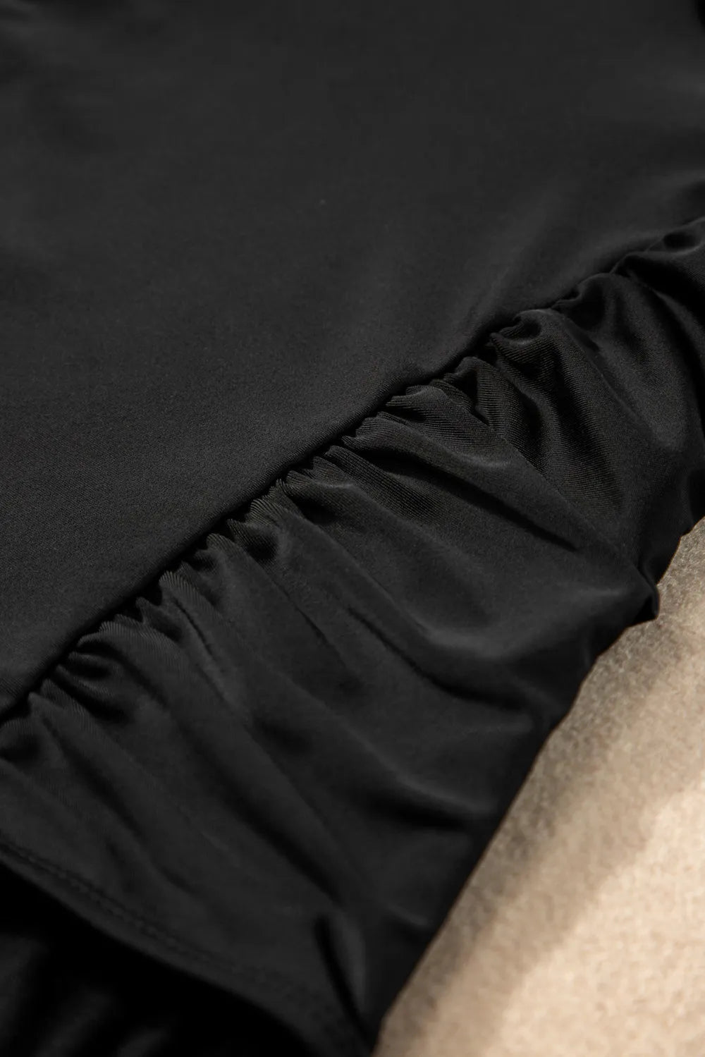 Full Size Ruched V - Neck One - Piece Swimwear - MAD RUFFI