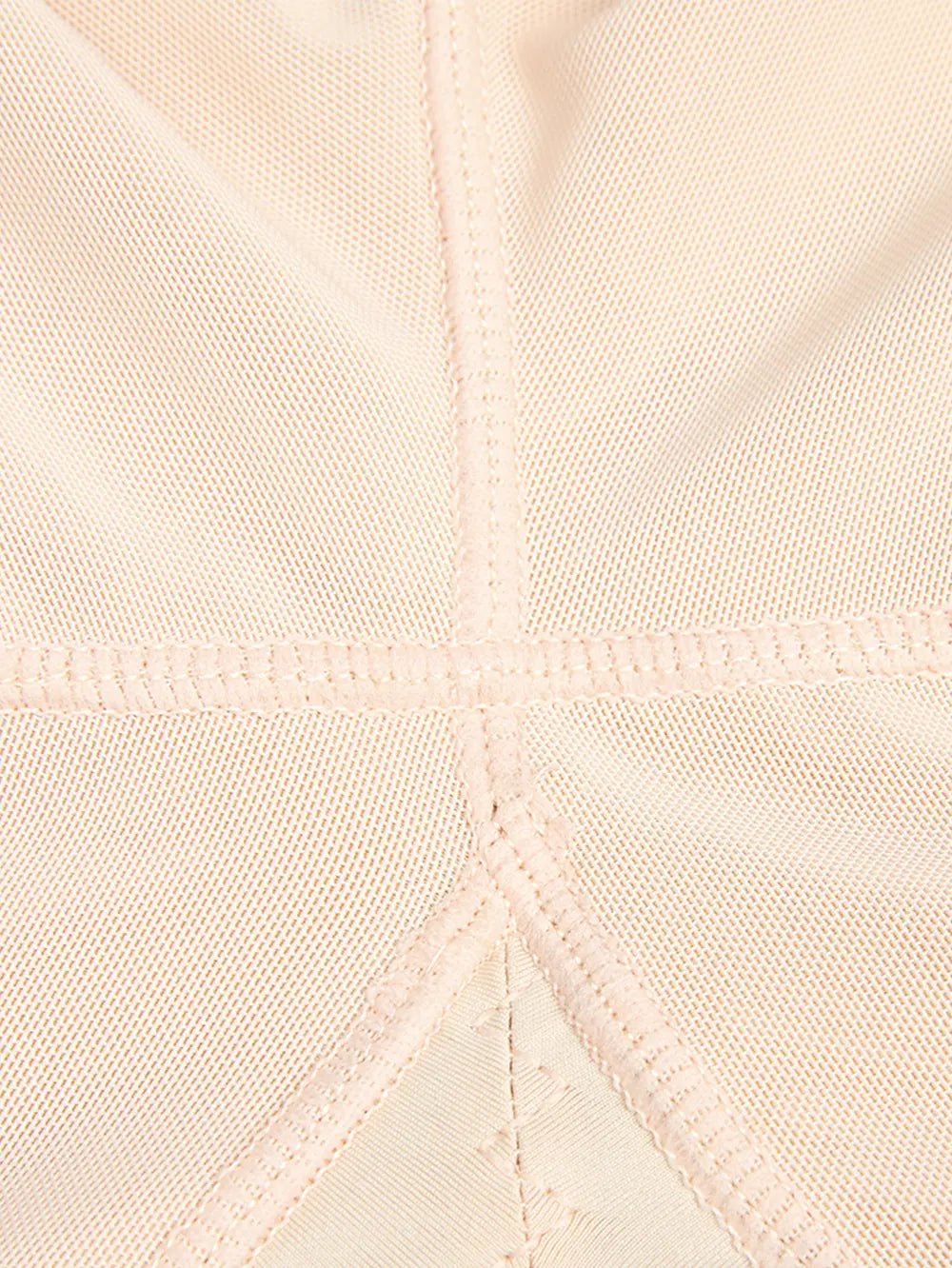 Full Size Zip Up Lace Detail Long Sleeve Shapewear - MAD RUFFI