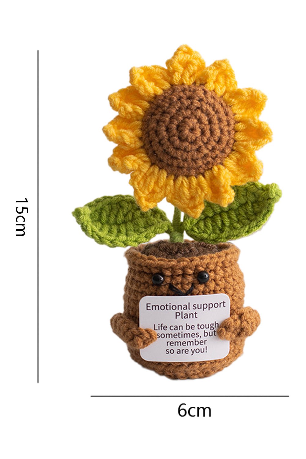 Ginger Cute Gift Crochet Sunflower Pot - MAD RUFFI