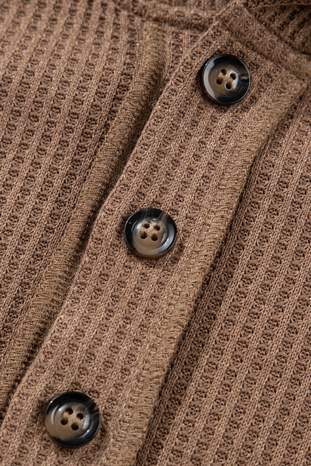 Goat Waffle Patchwork Exposed Seam Oversized Hoodie - MAD RUFFI