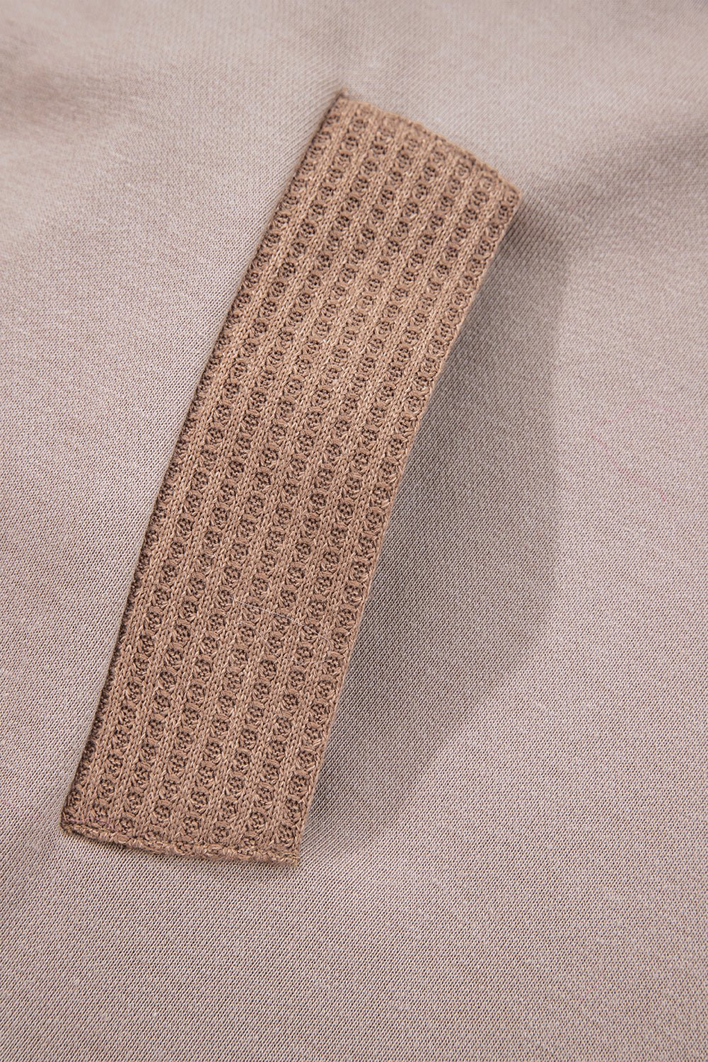 Goat Waffle Patchwork Plus Size Pocketed Hoodie - MAD RUFFI