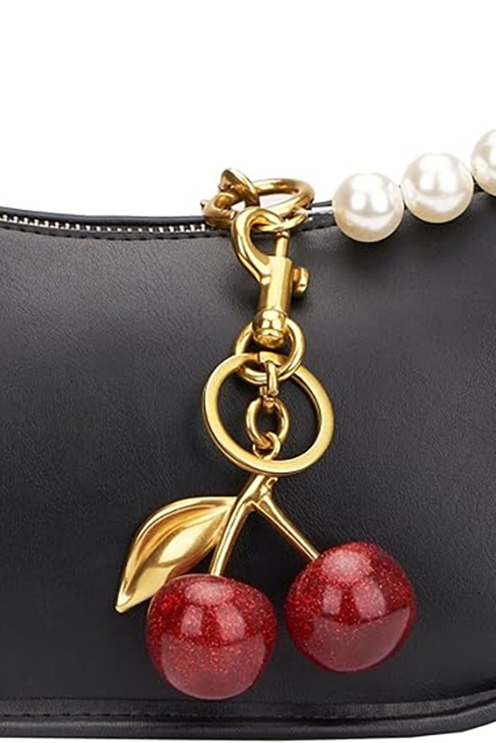 Gold Cherry Shape Alloy Keychain - MAD RUFFI